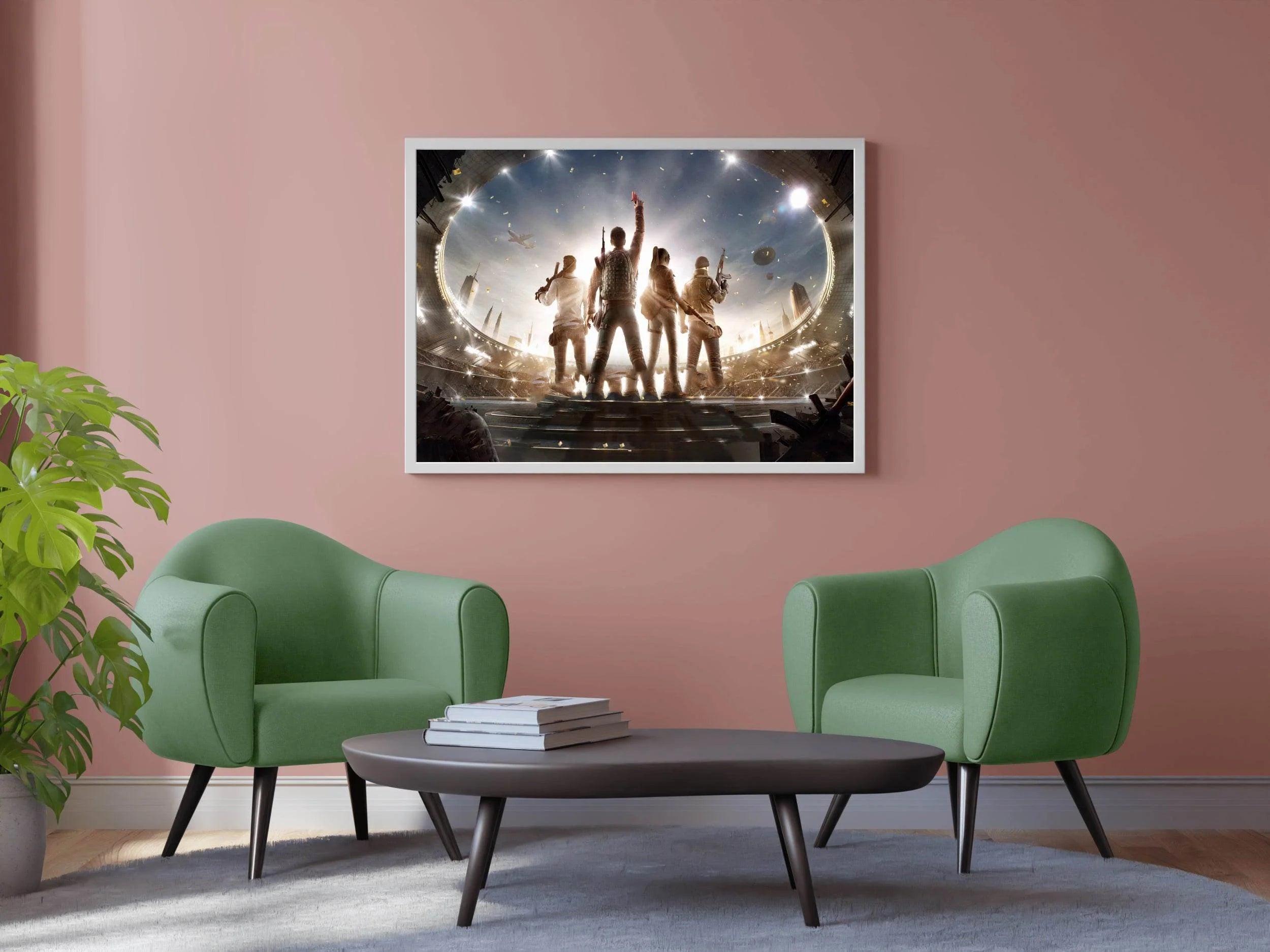PUBG in Stadium Gaming Wall Art - beink online art store