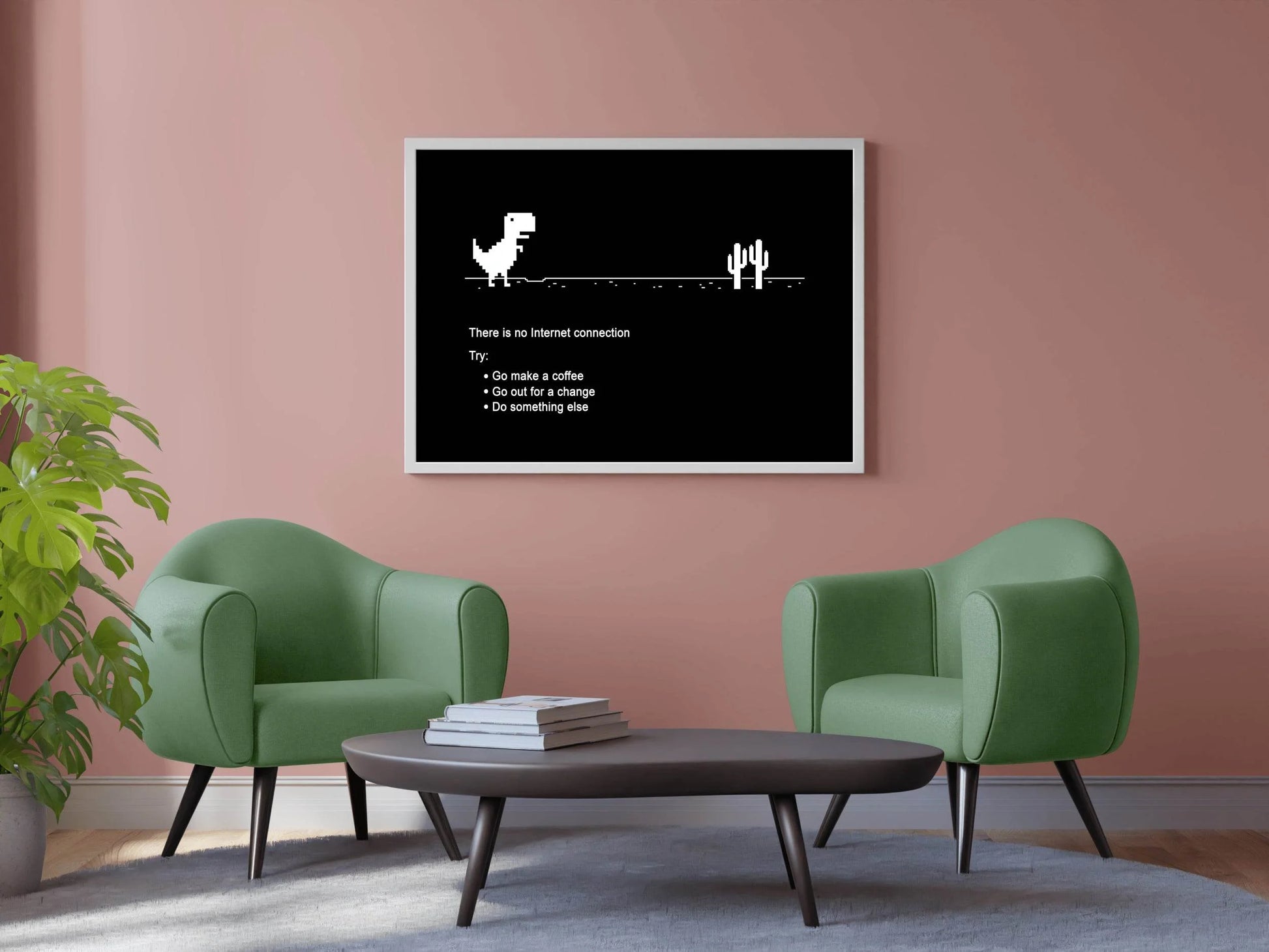Chrome T Rex Gaming Wall Art - beink online art store
