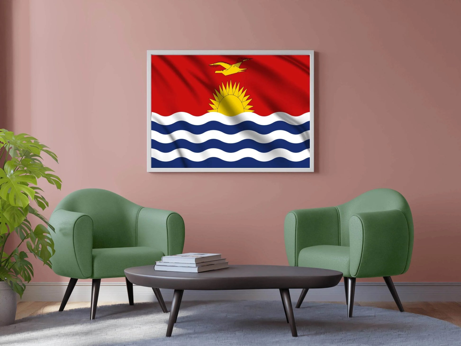 Kiribati National Flag Wall Art - beink online art store