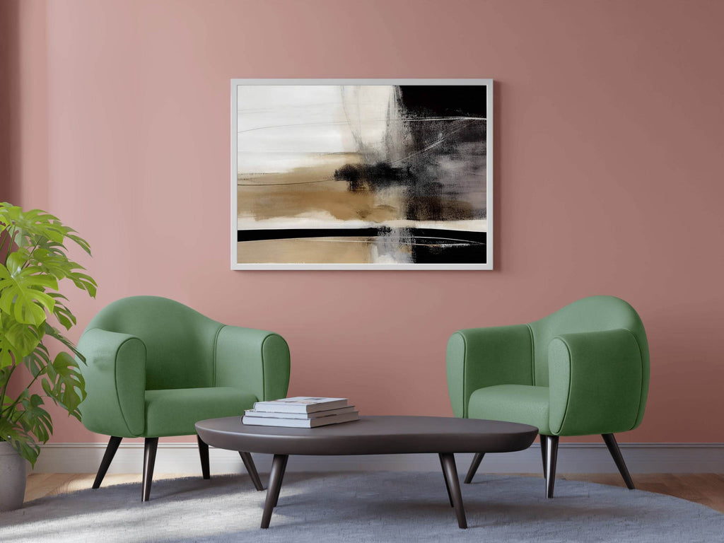 Artistic Desert Illustration Abstract Wall Art - beink online art store