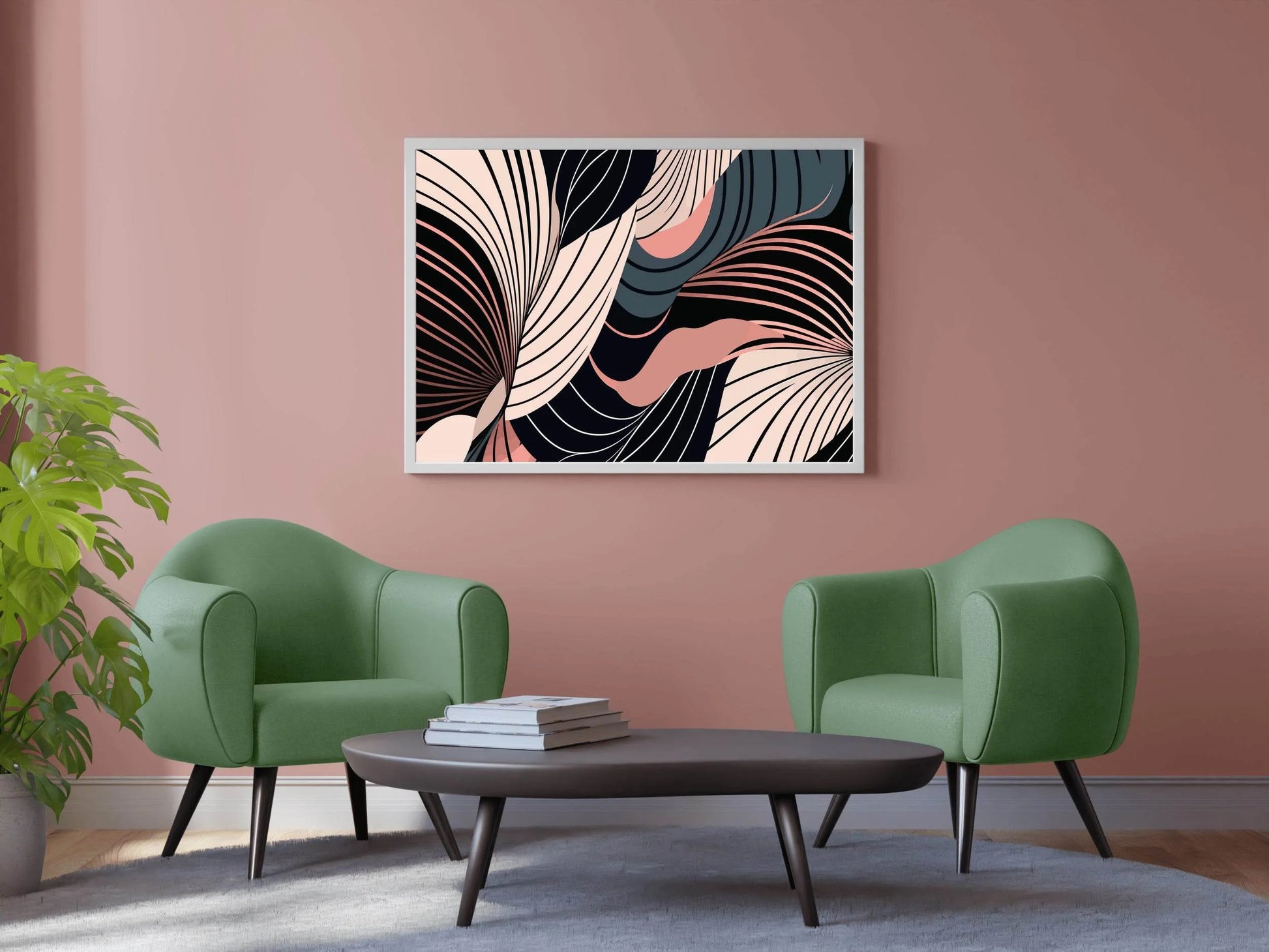 Botanical Shape Abstract Wall Art - beink online art store