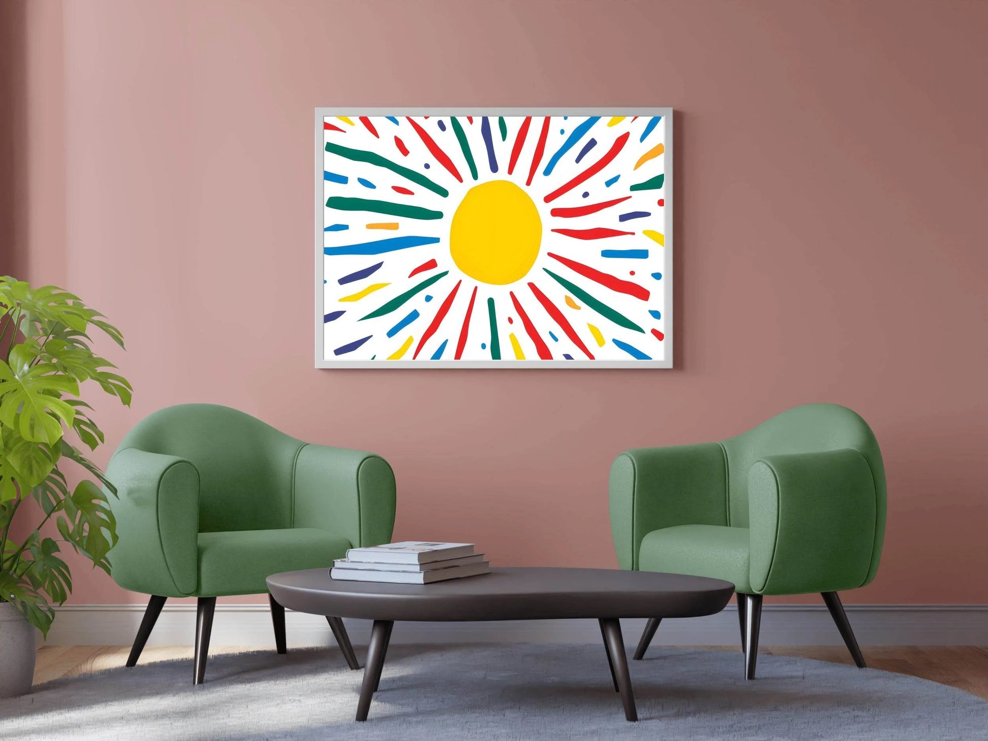 Colorful Sunrise Abstract Painting - beink online art store