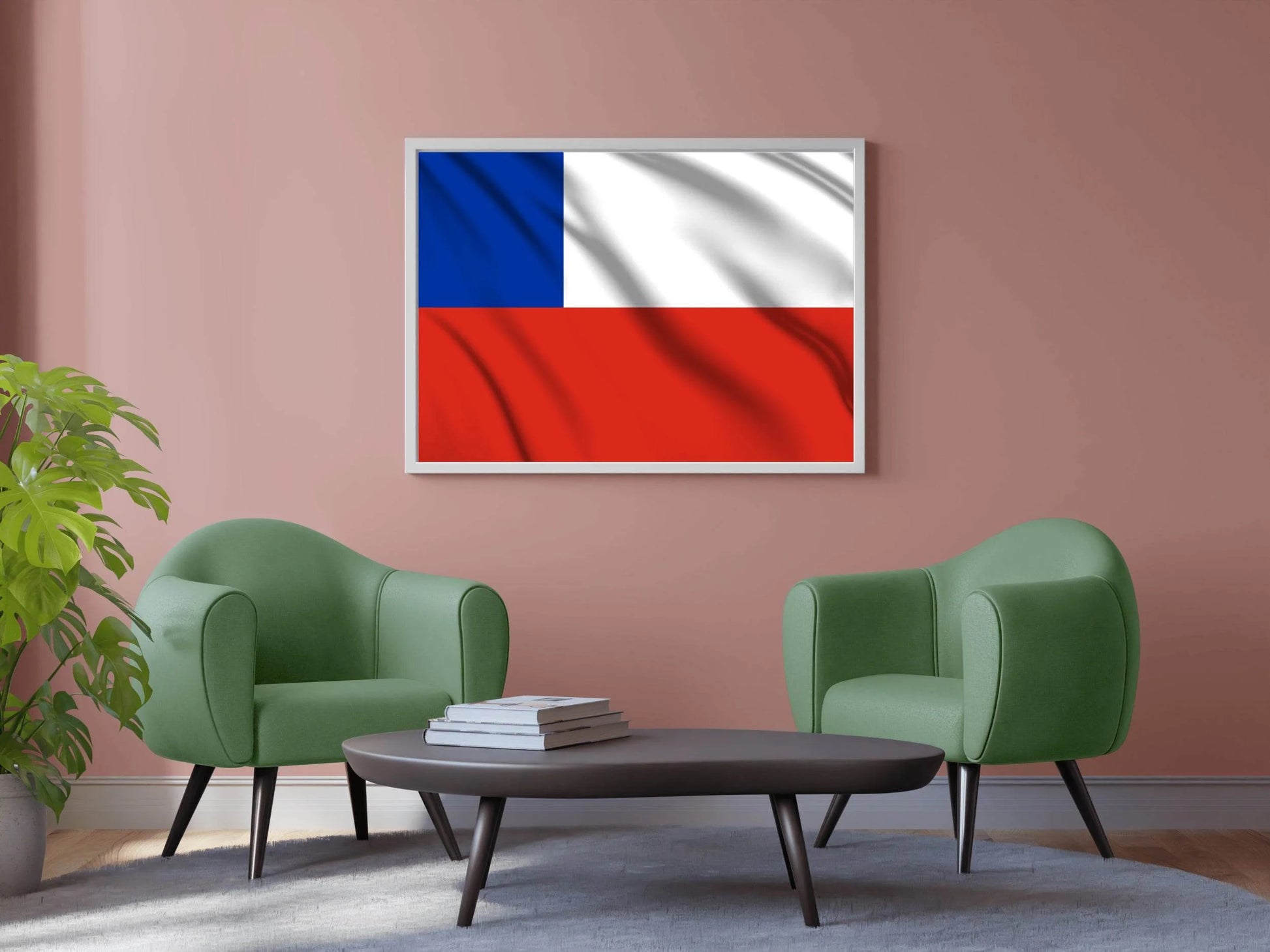 Chile National Flag Wall Art - beink online art store