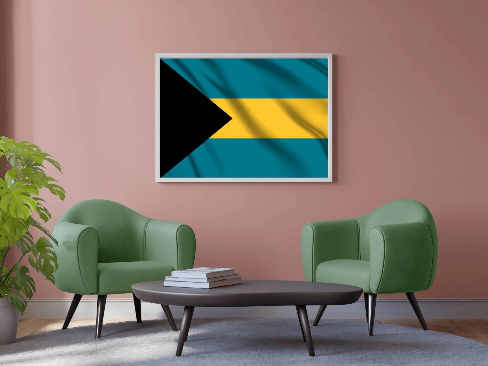 Bahamas National Flag Wall Art - beink online art store