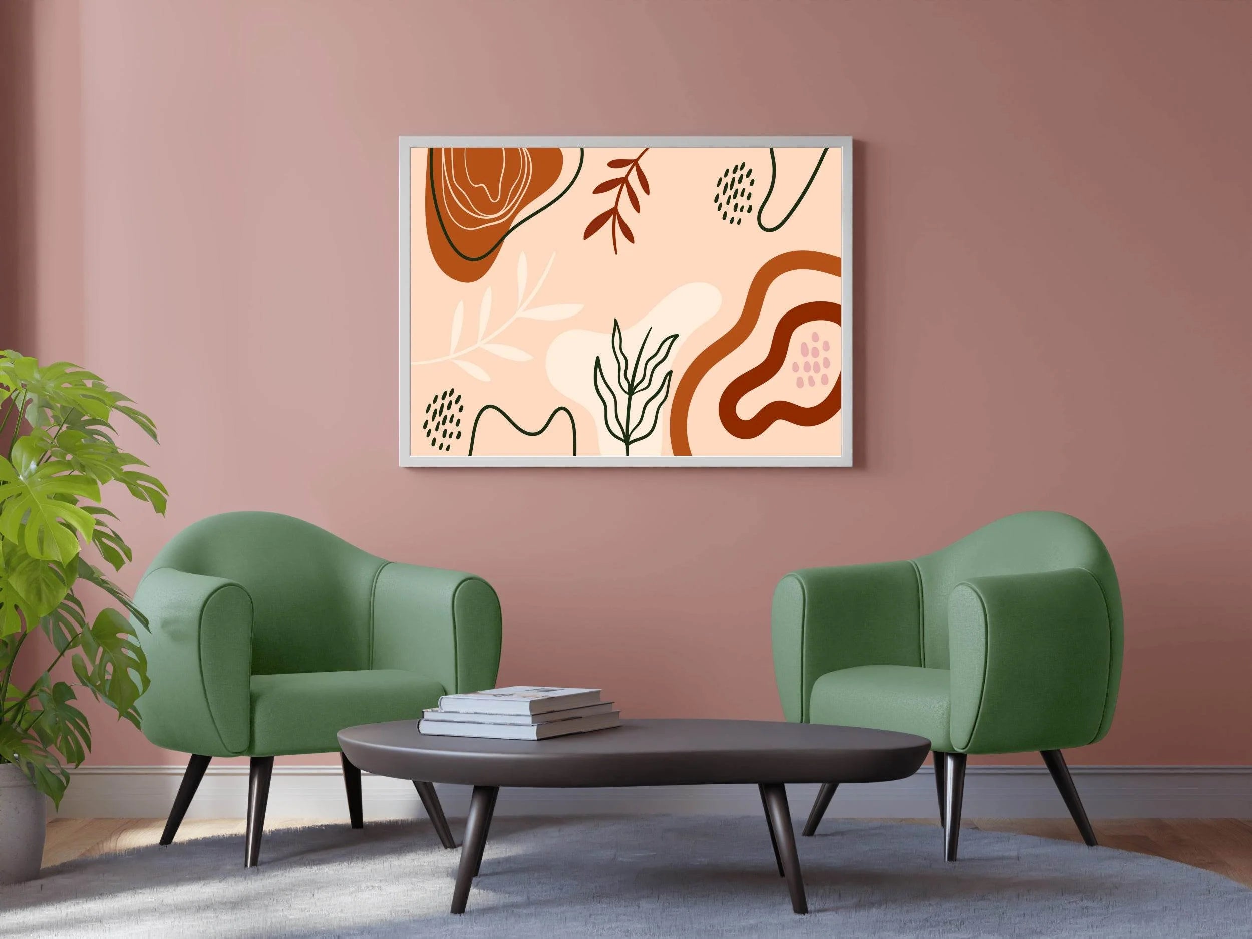 Coniferous Leaves Wall Art - beink online art store
