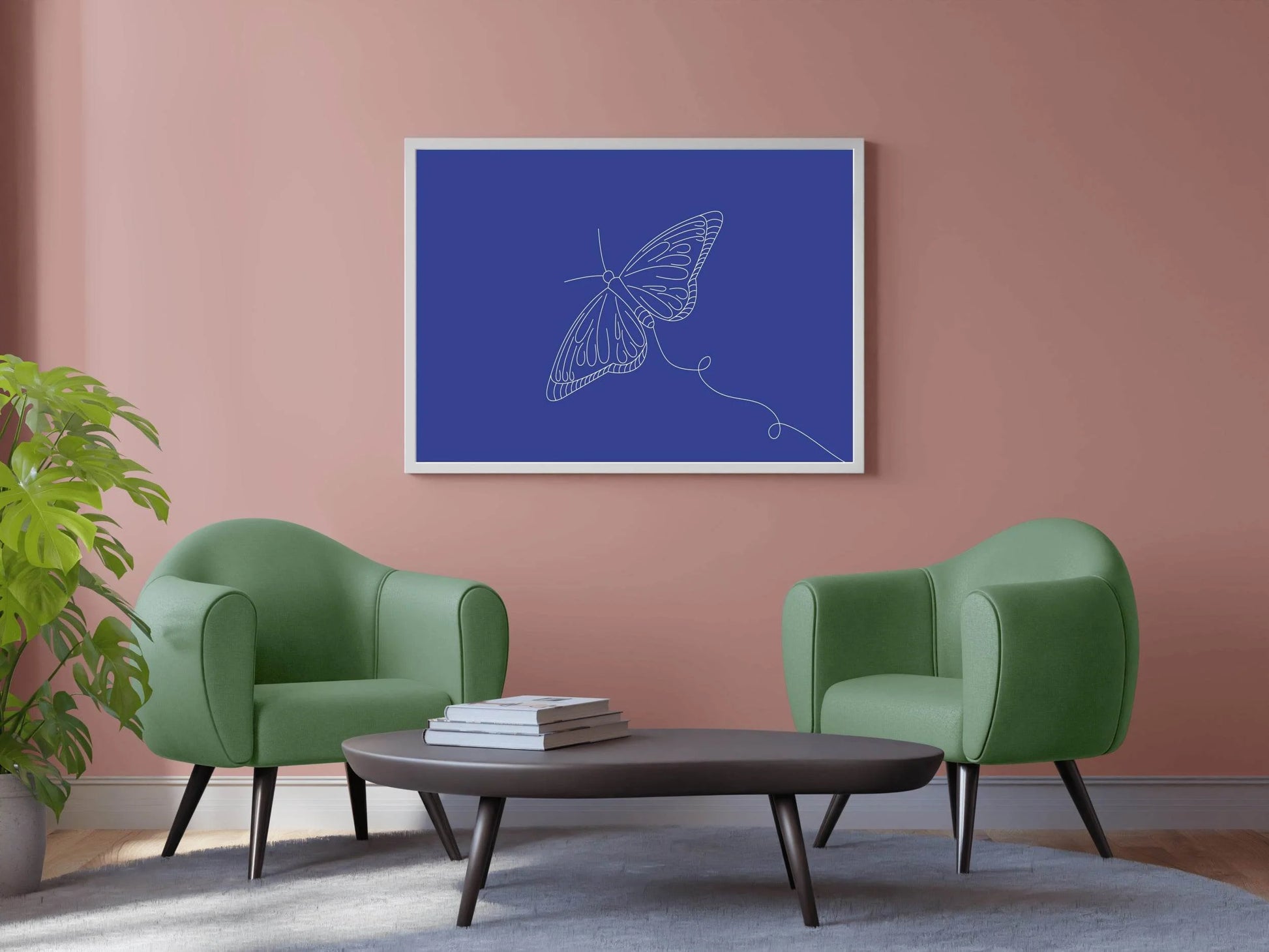 Butterfly Flight Line Art - beink online art store