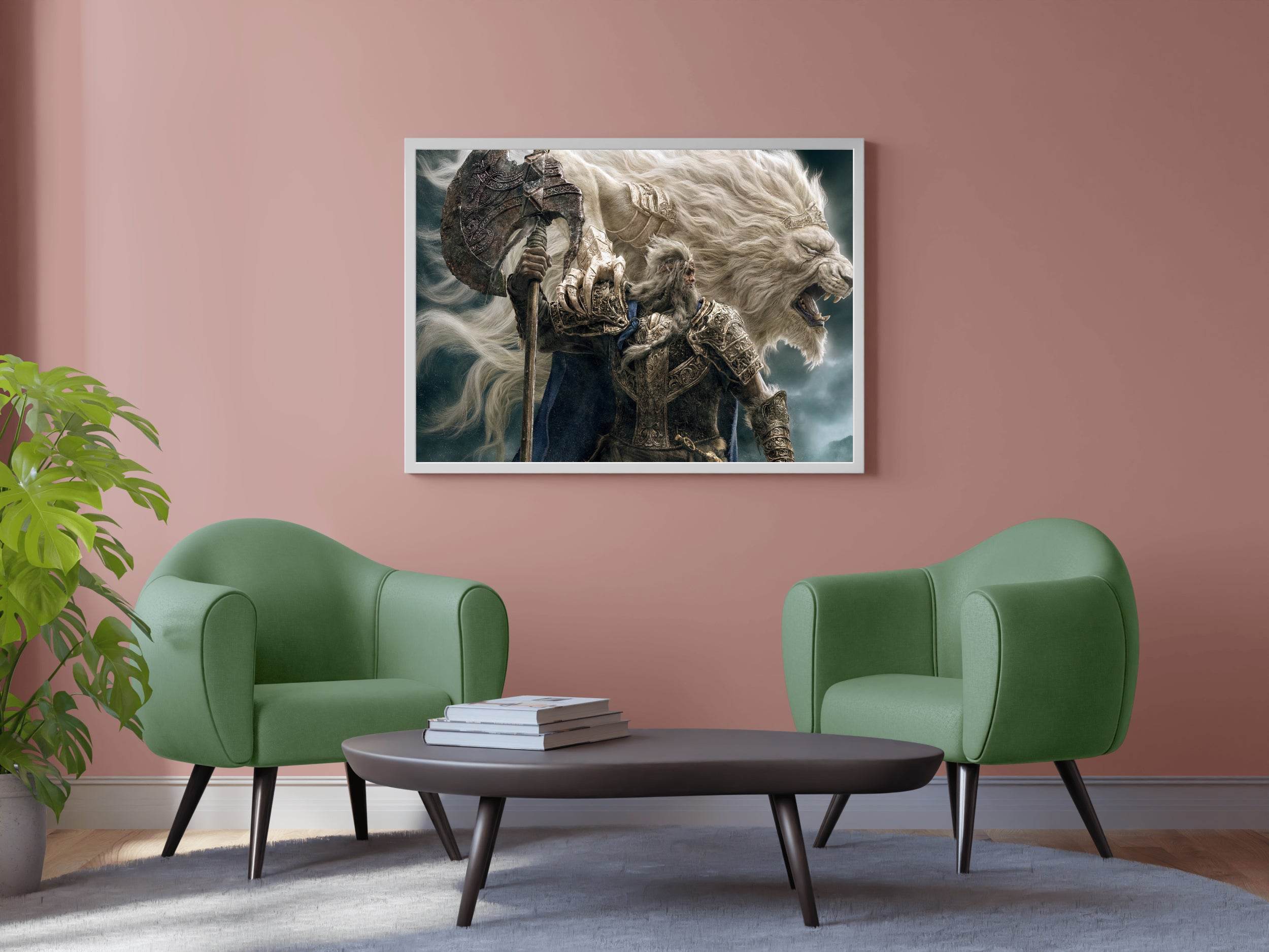 Godfrey First Elden Lord Gaming Wall Art - beink online art store