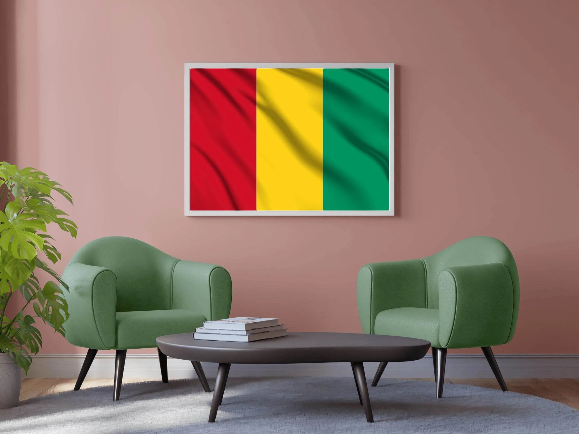 Guinea National Flag Wall Art - beink online art store