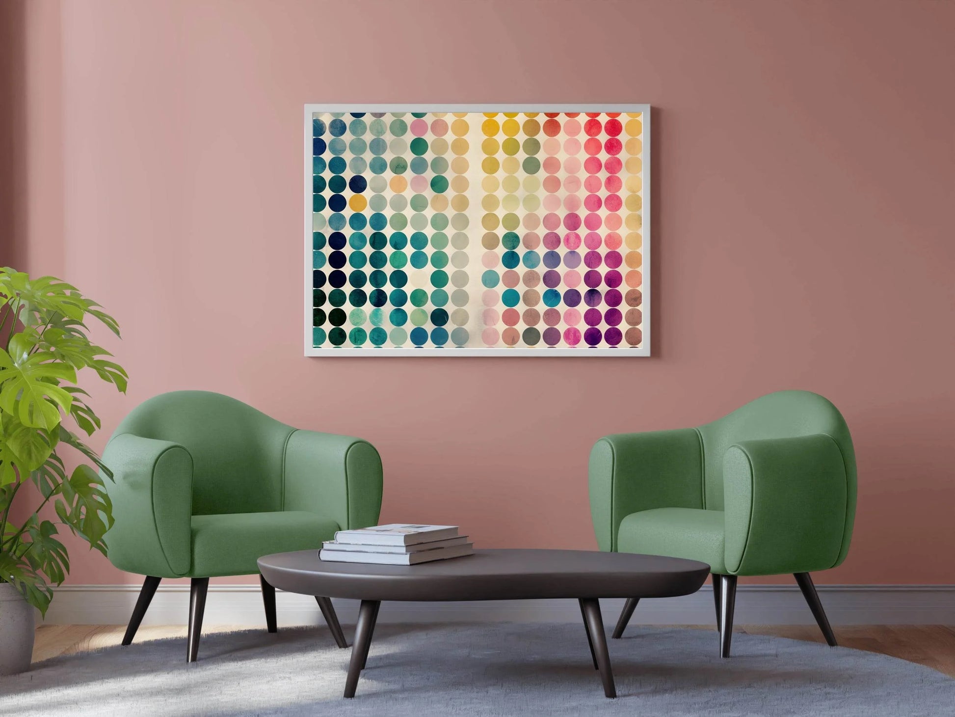 Abstract Painting of Circles With Different Colors - beink online art store