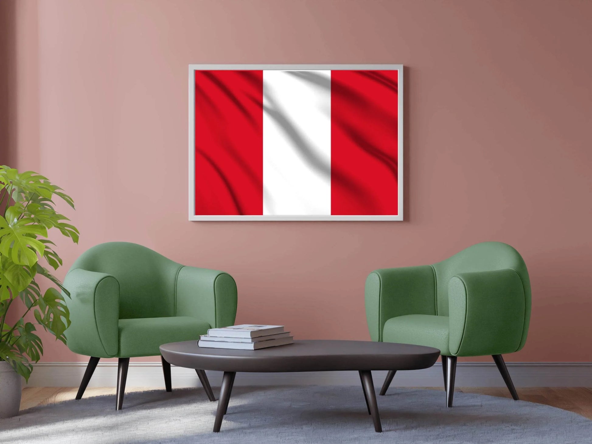 Peru National Flag Wall Art - beink online art store