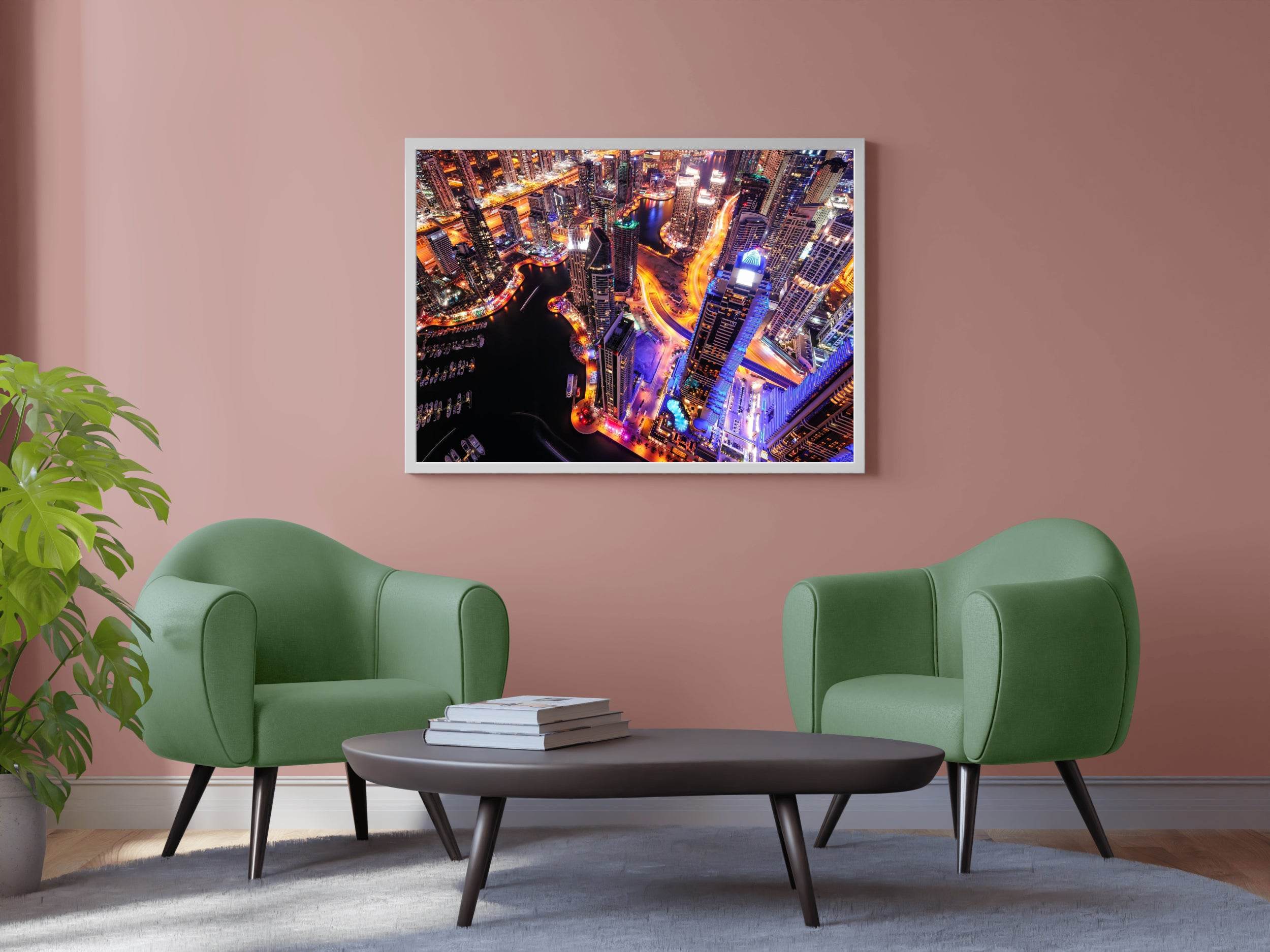 Skyward Towers at Night Wall Art - beink online art store