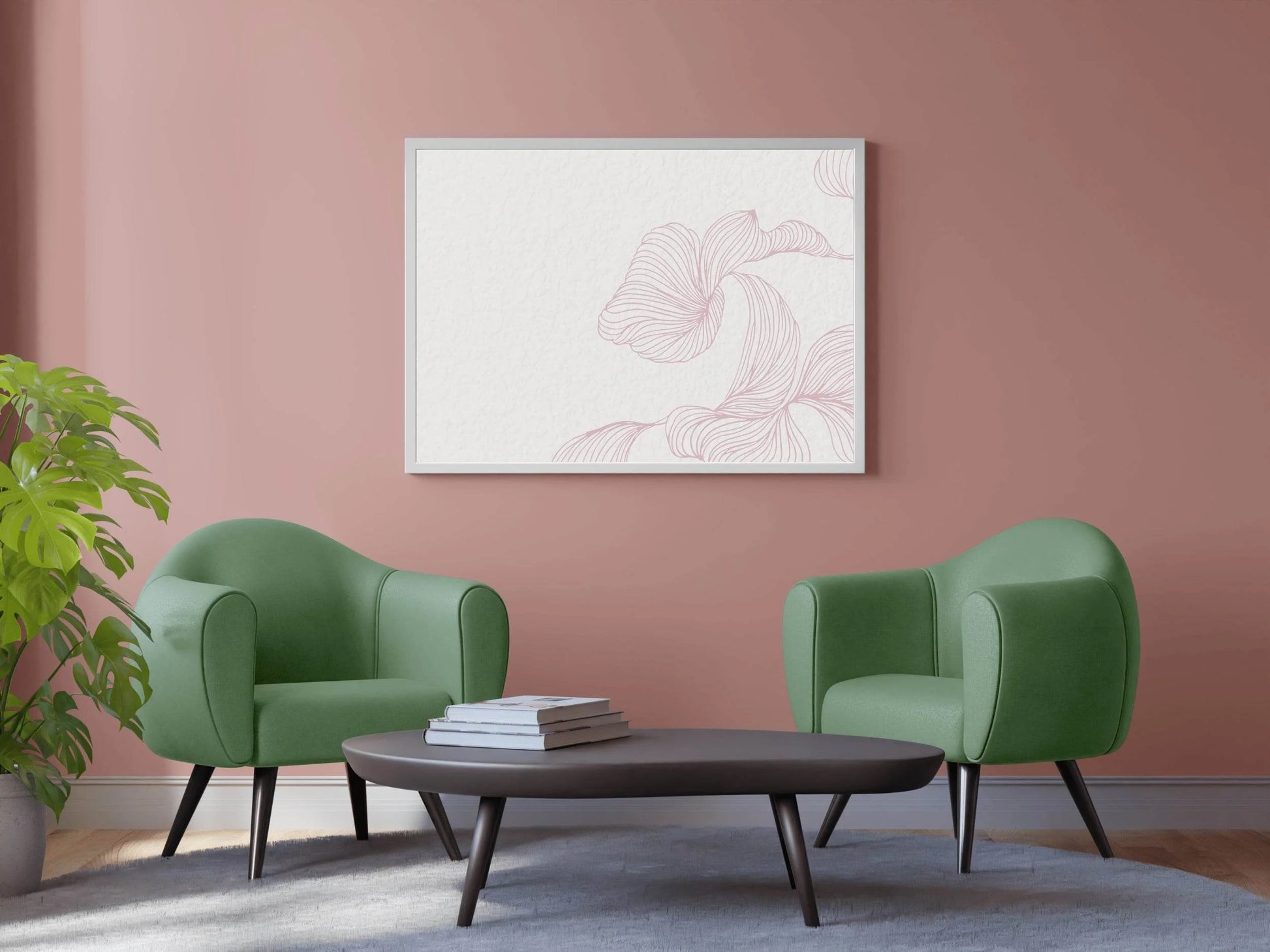 Leaf Flower Dill Line Art - beink online art store
