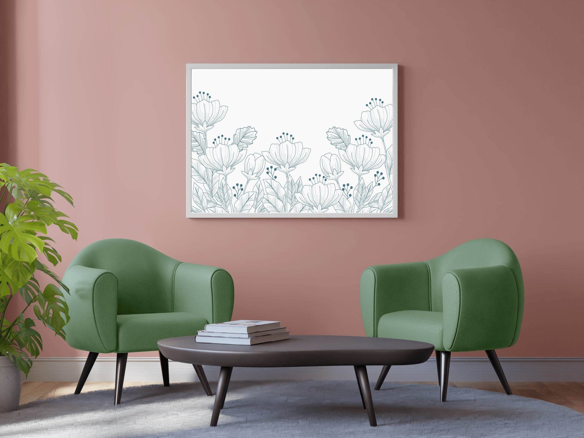 Pear Blossom Bouquet Wall Art - beink online art store