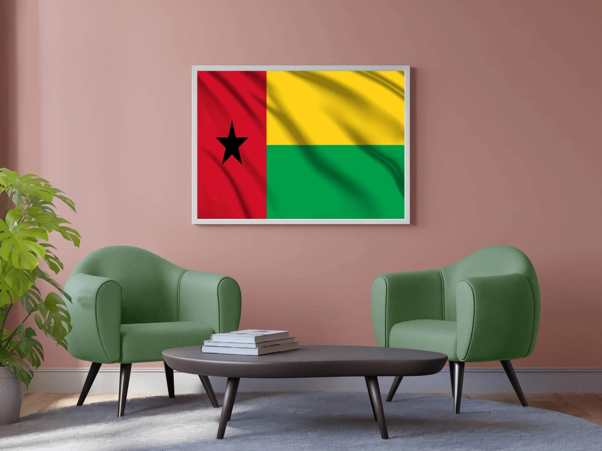 Guinea-Bissau National Flag Wall Art - beink online art store