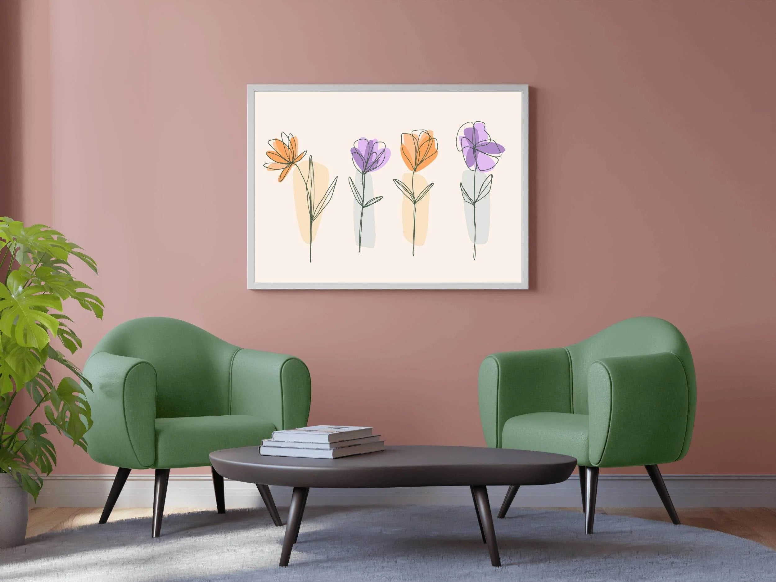 Branches of Colorful Roses Wall Art - beink online art store