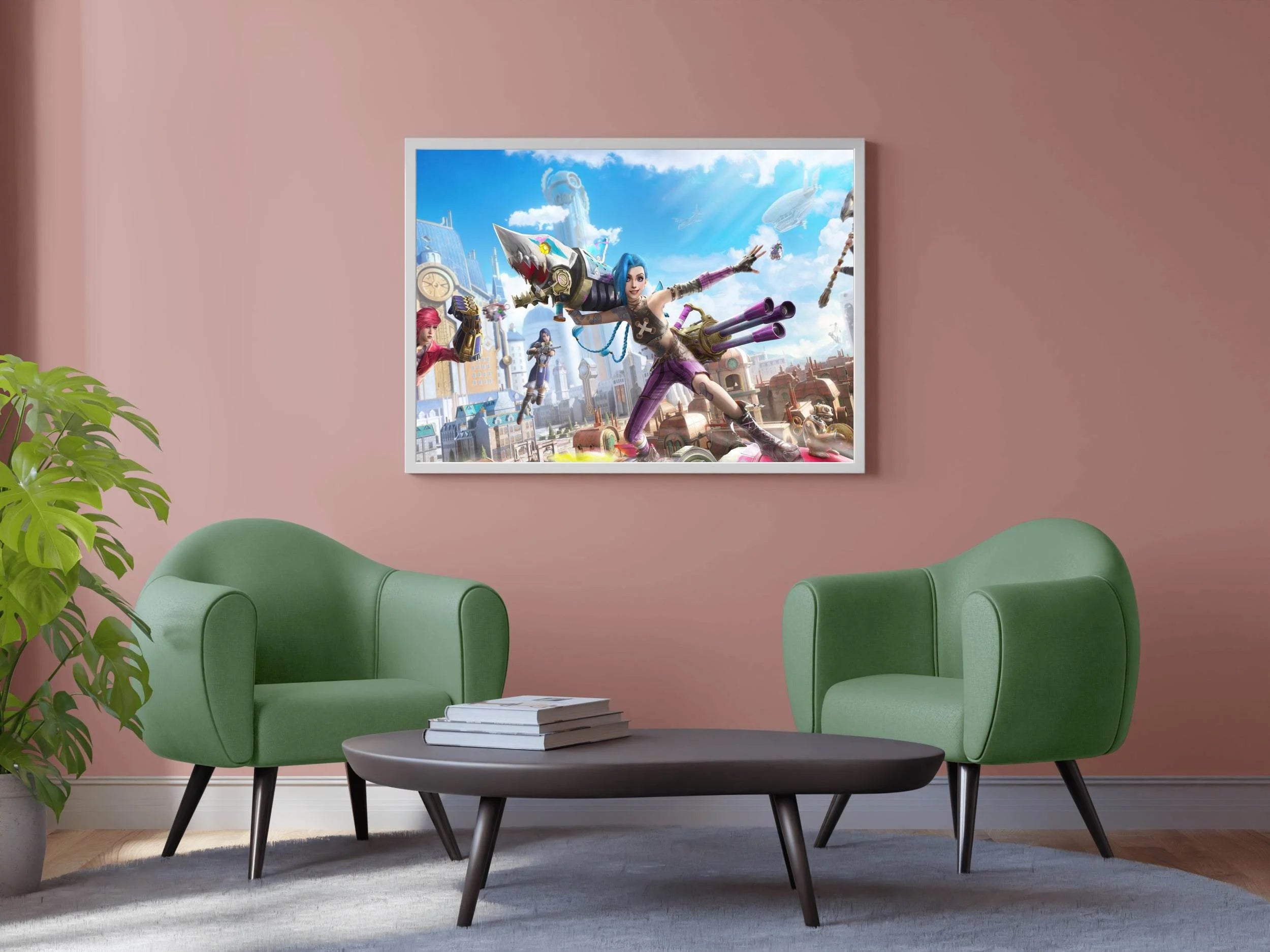 PUBG Jinx Arcane Gaming Wall Art - beink online art store