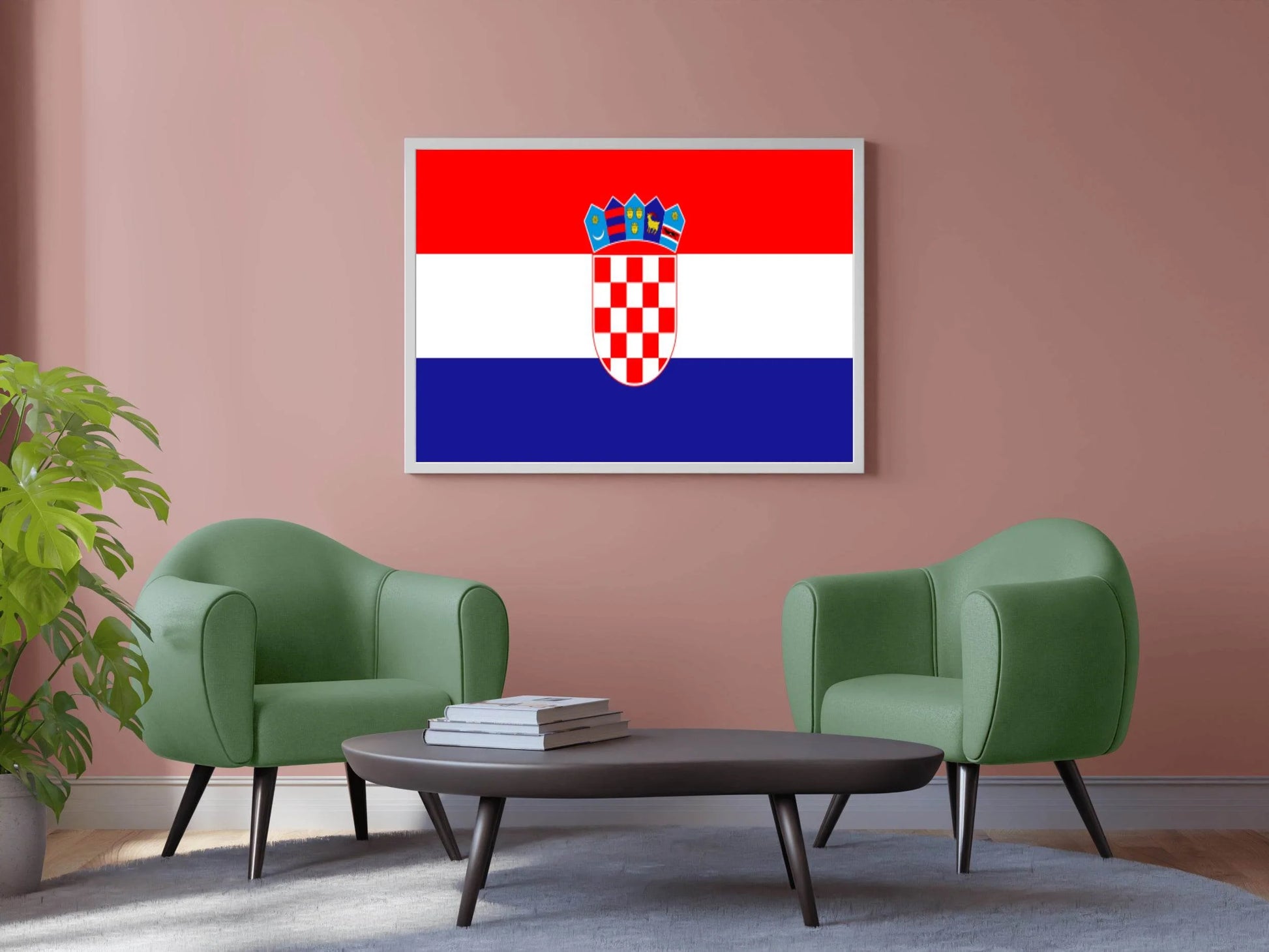 Croatia National Flag Wall Art - beink online art store