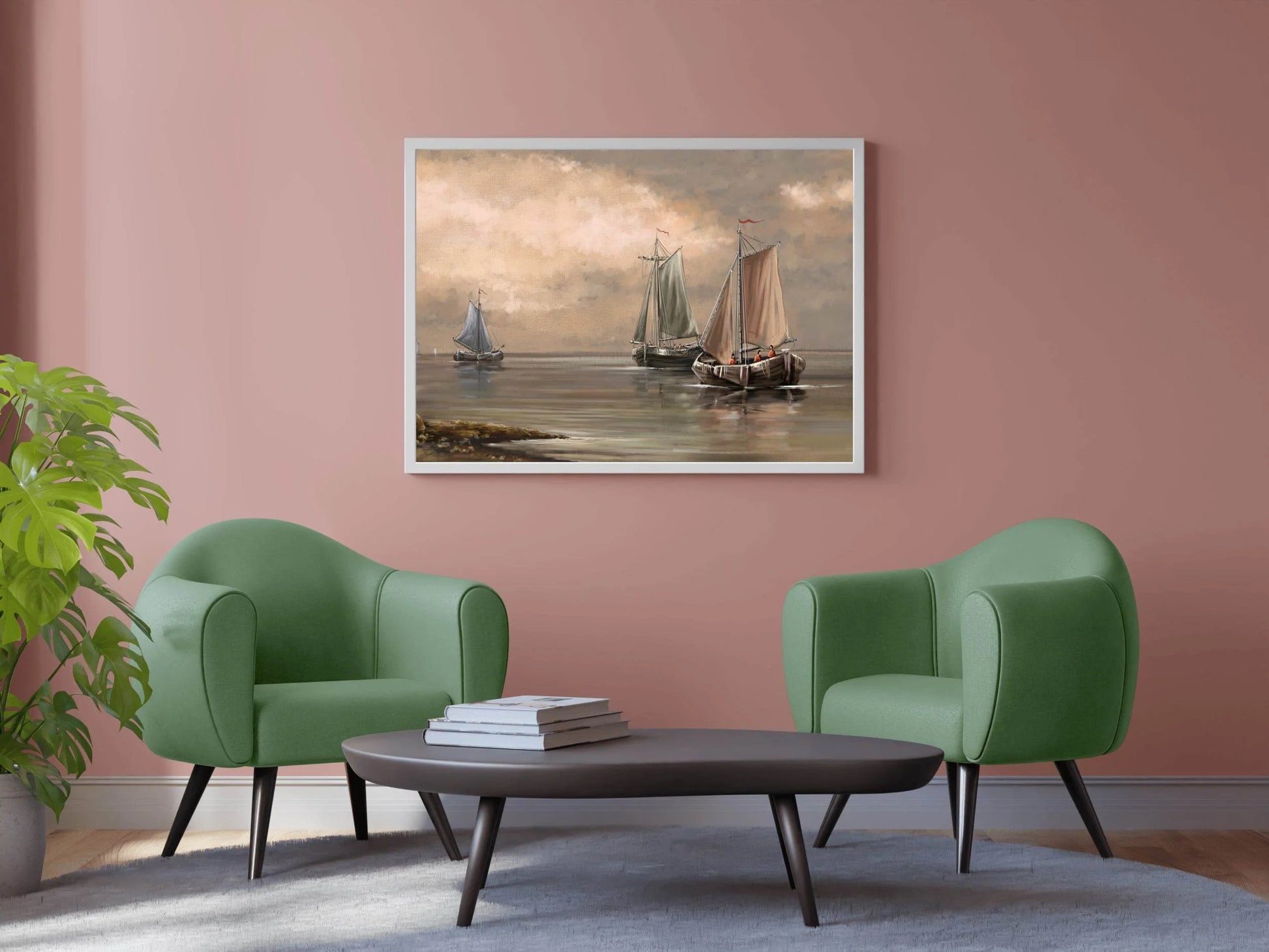 Old Fishing Boats Wall Art - beink online art store