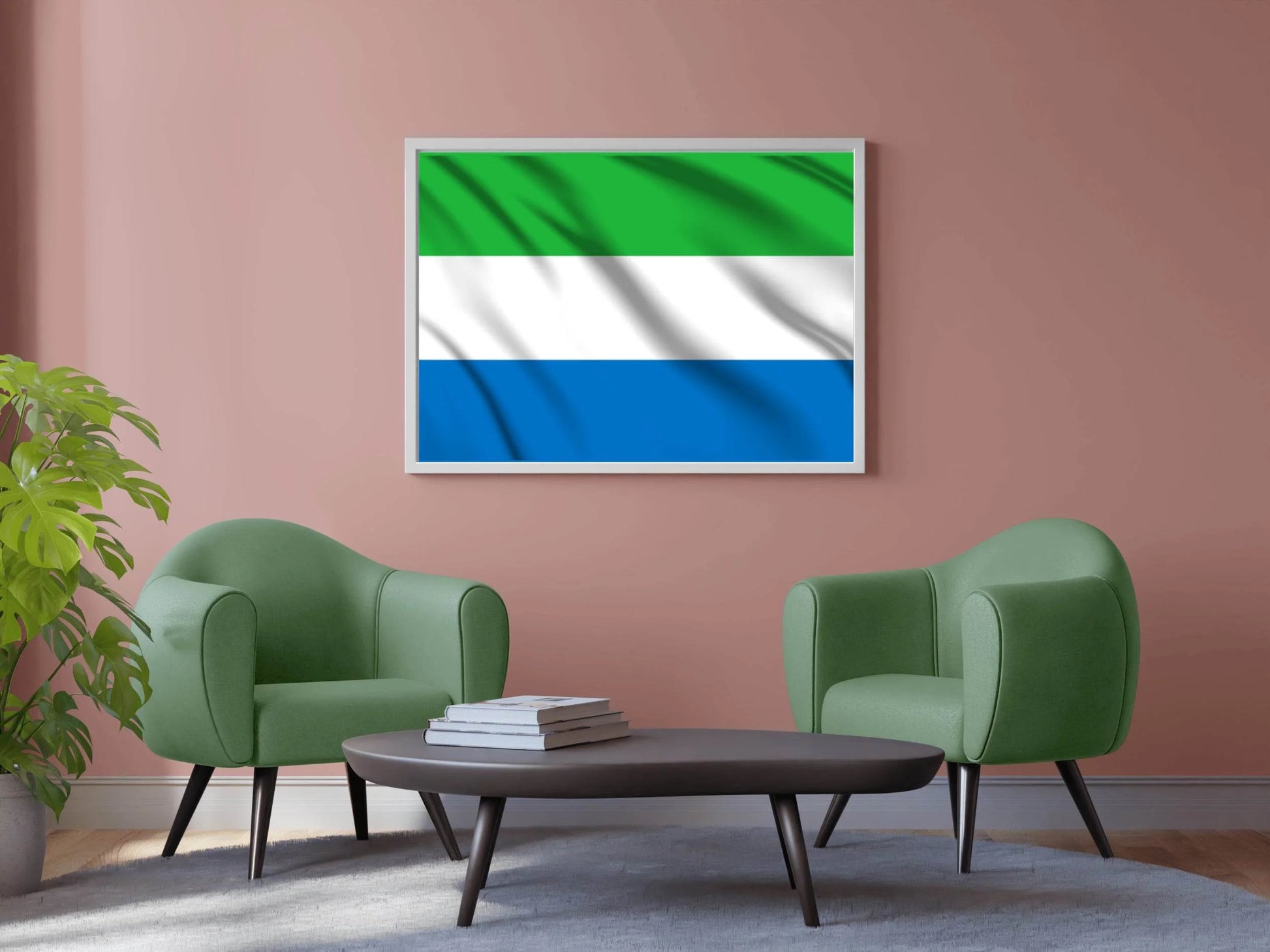 Sierra Leone National Flag Wall Art - beink online art store