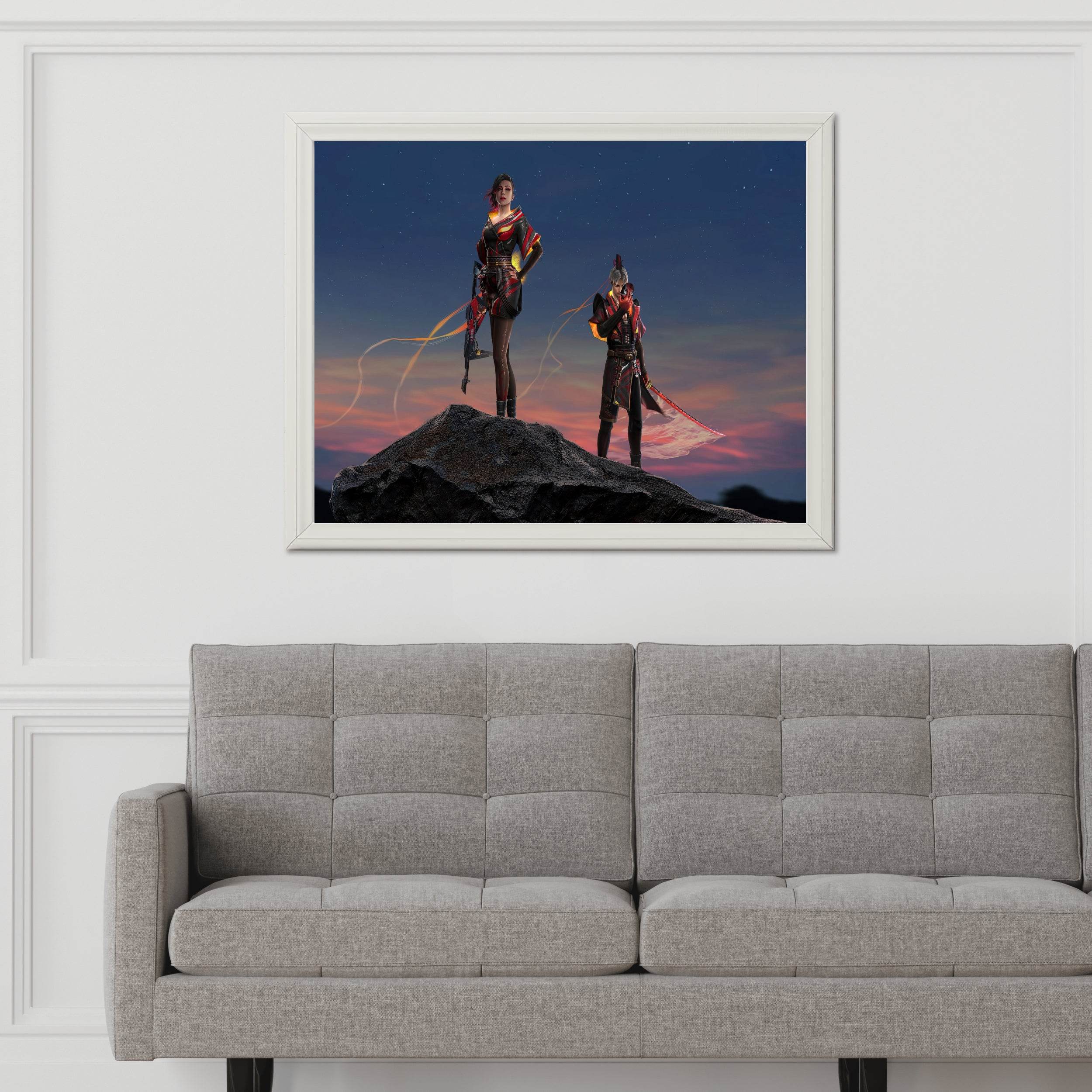 Ronin The Green Garena Free Fire Gaming Wall Art - beink online art store
