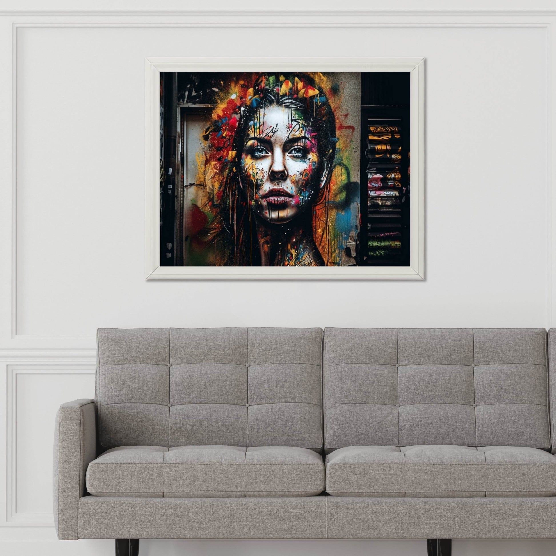 Colorful Painted Face of Women Digital Art - beink online art store