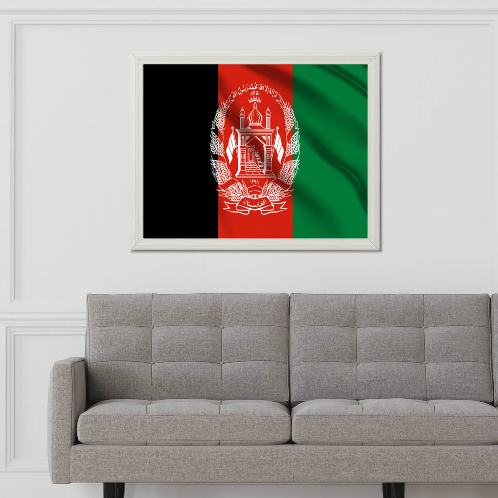 Afghanistan National Flag Wall Art - beink online art store
