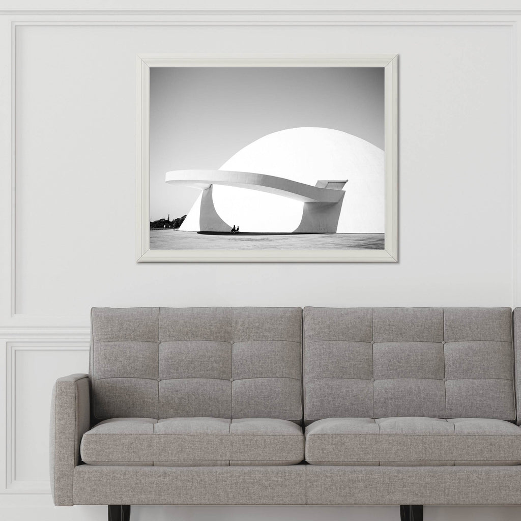 National Museum of Brazil Black & White Wall Art - beink online art store