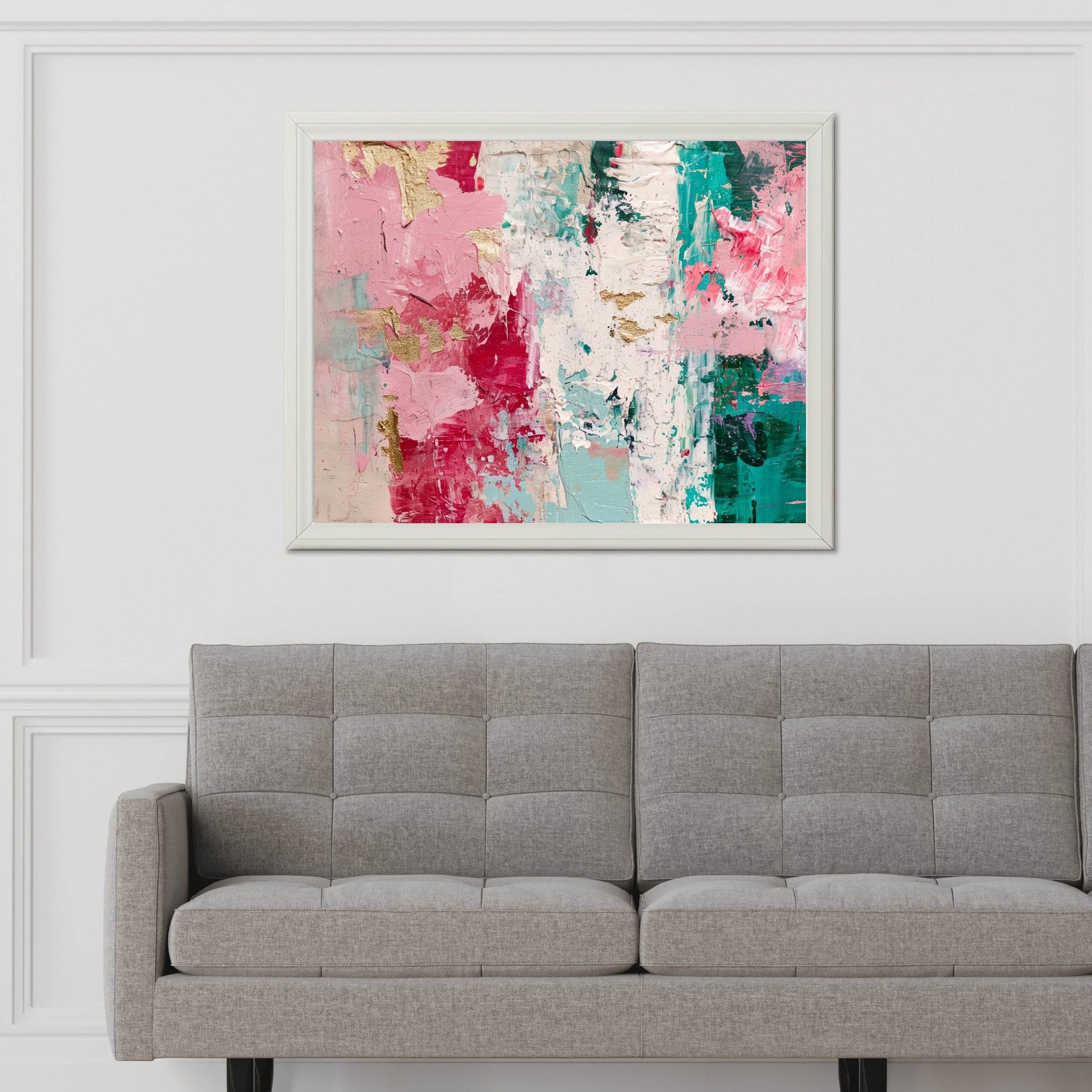 Hand Painted Oil Painting Pink Abstract - beink online art store
