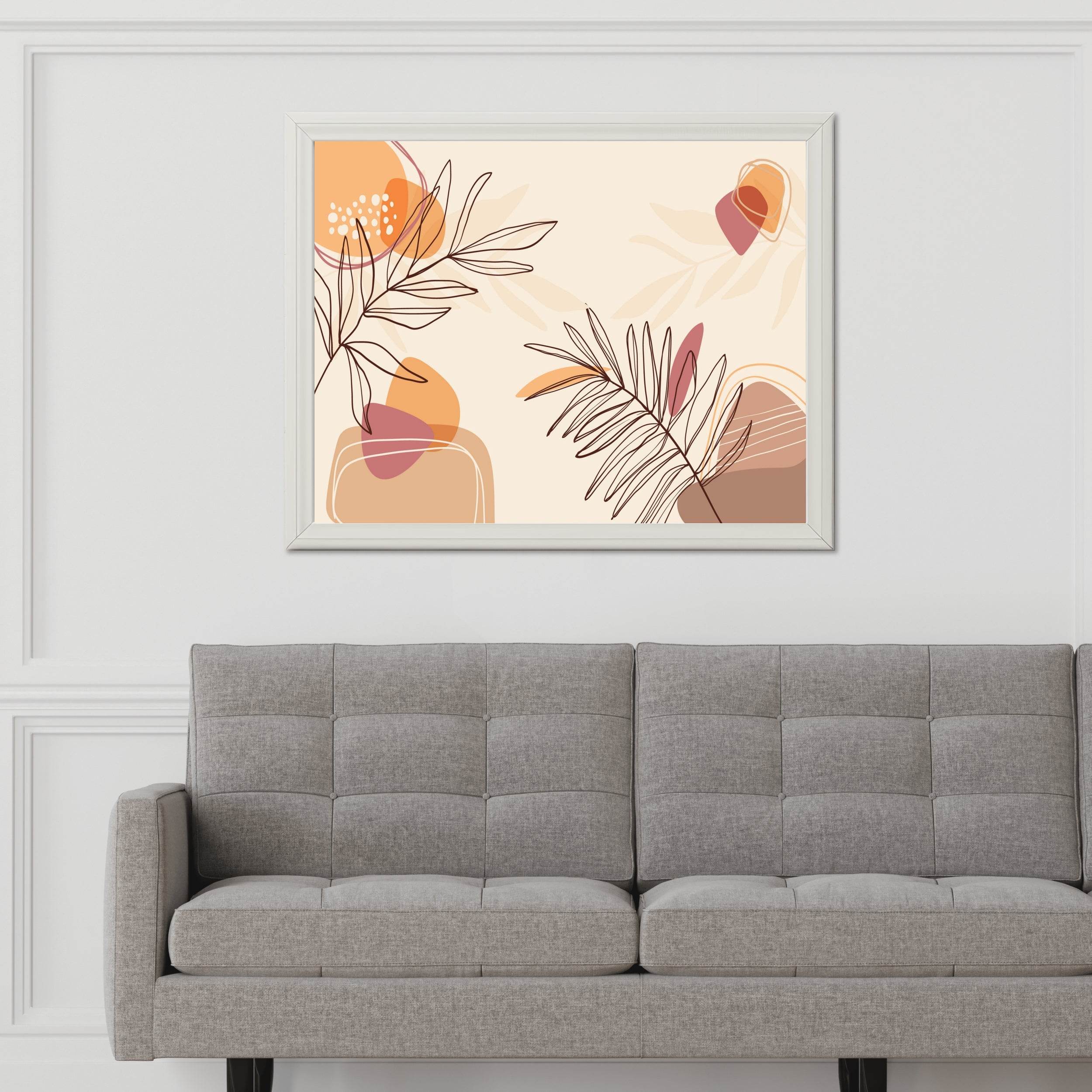 Large Needle Leaves Wall Art - beink online art store