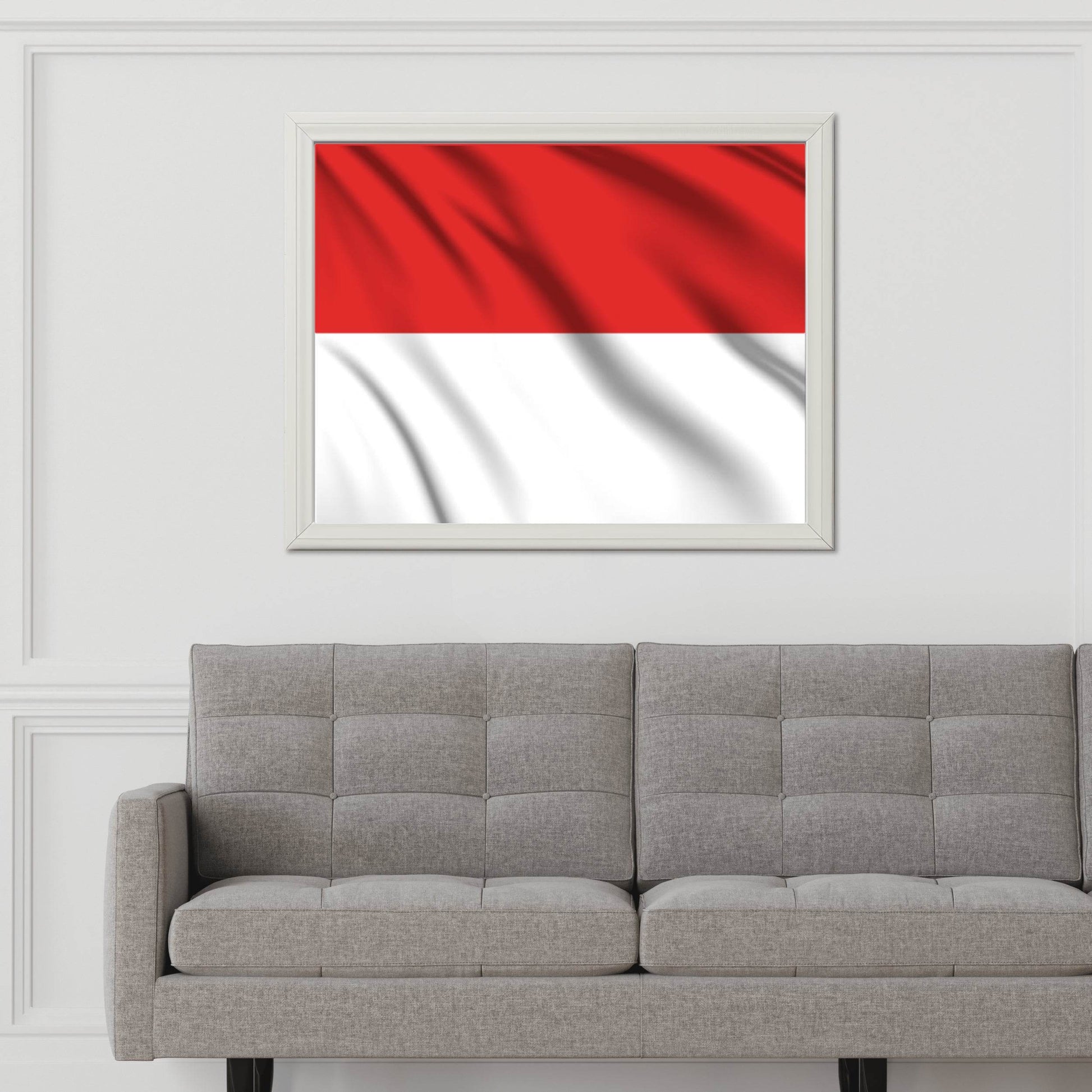 Indonesia National Flag Wall Art - beink online art store