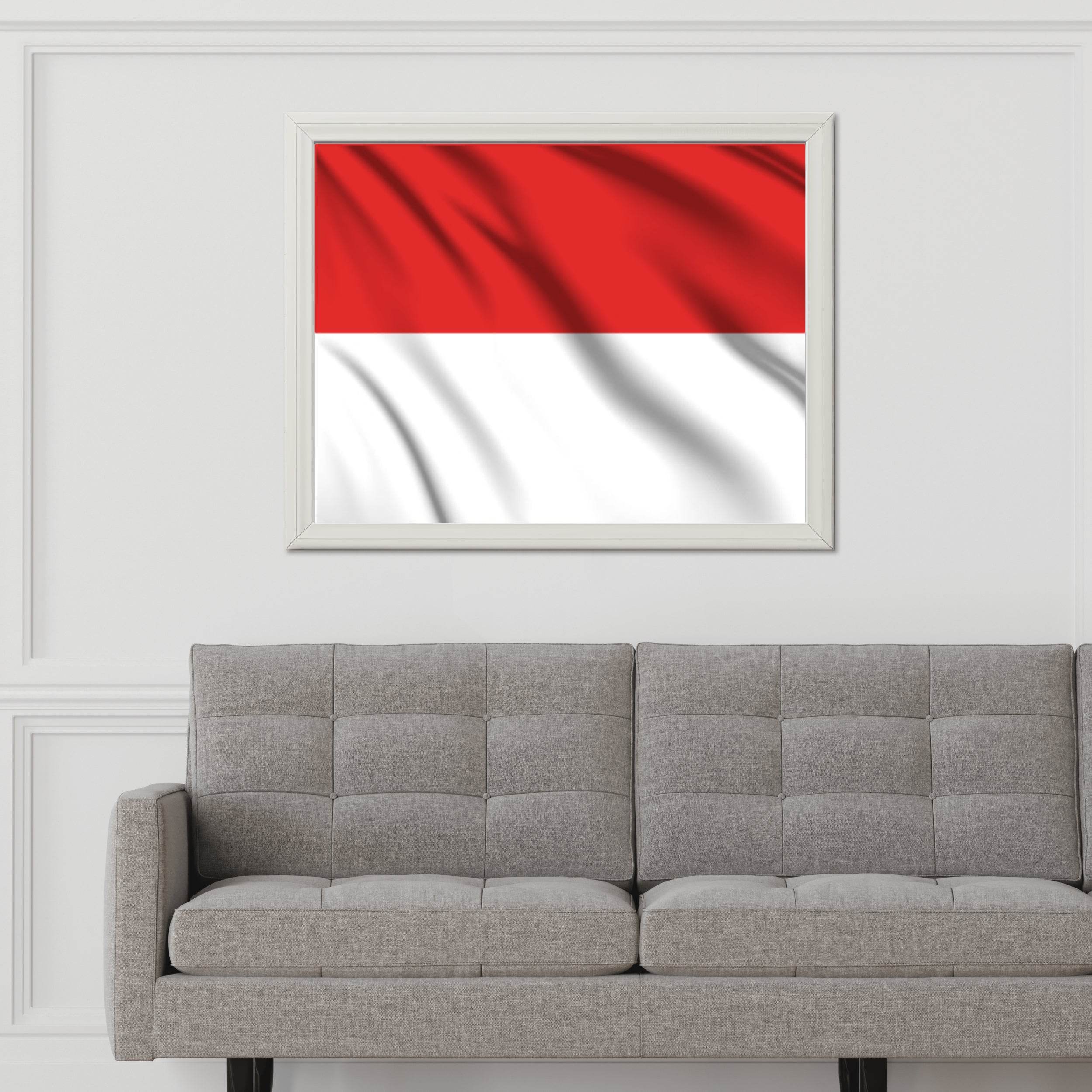 Indonesia National Flag Wall Art - beink online art store
