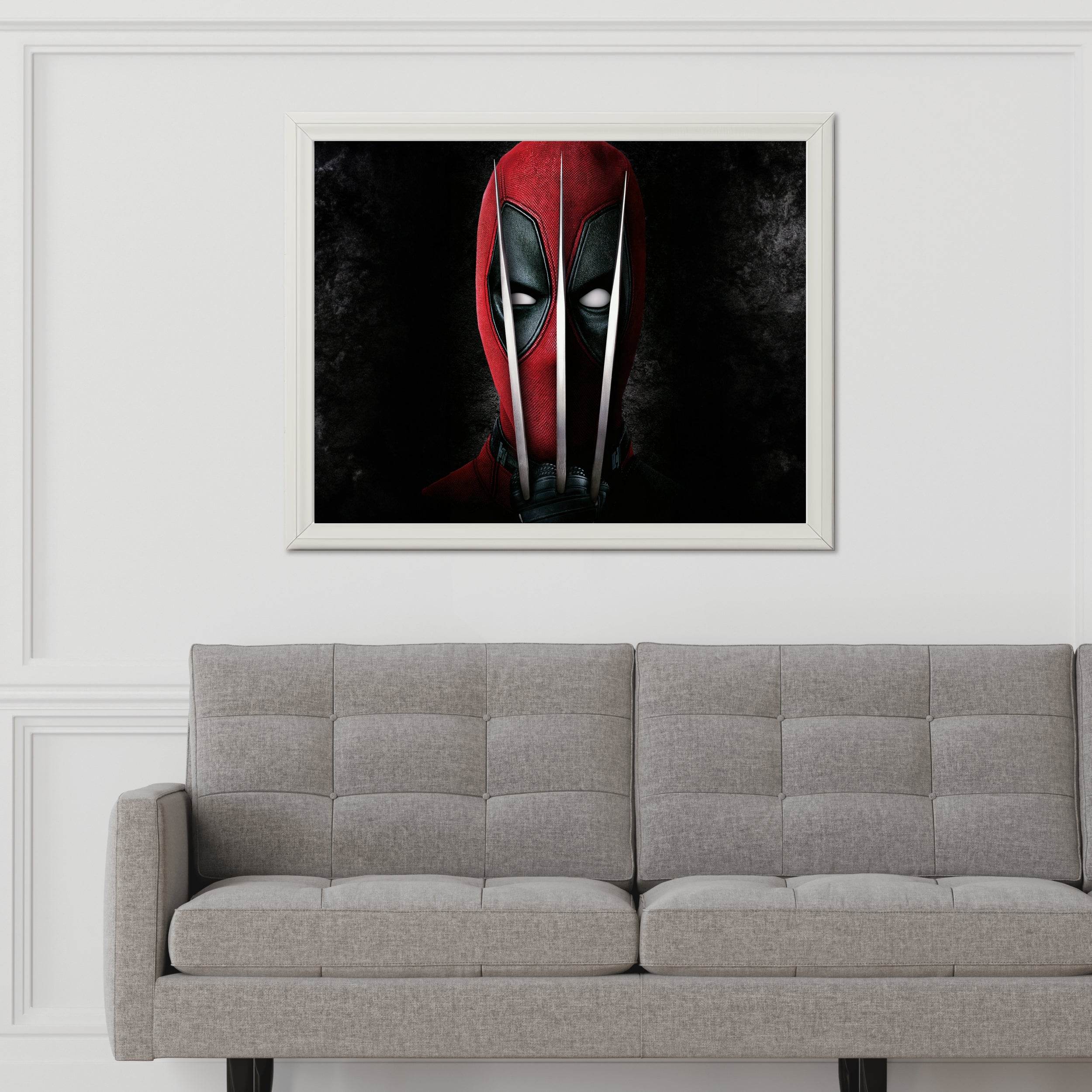 Deadpool with Wolverine Claws Wall Art - beink online art store