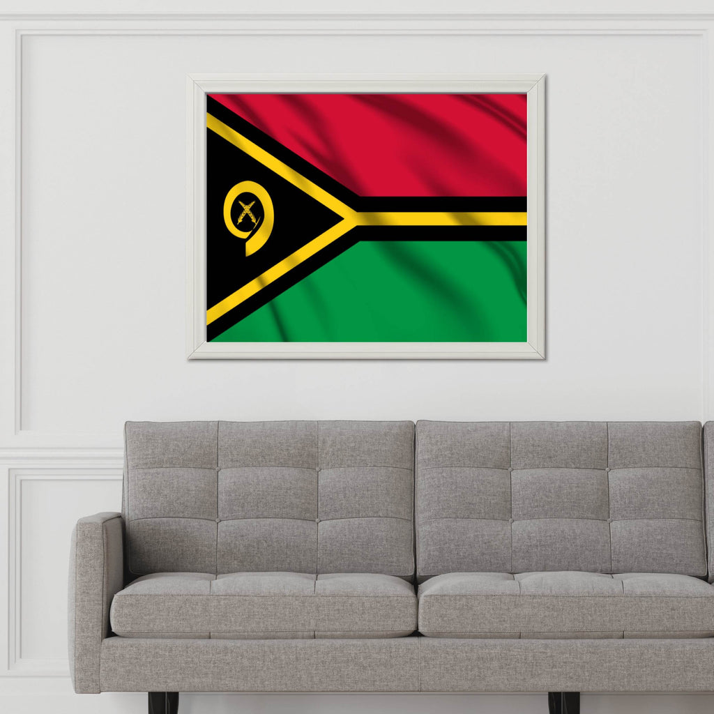 Vanuatu National Flag Wall Art - beink online art store