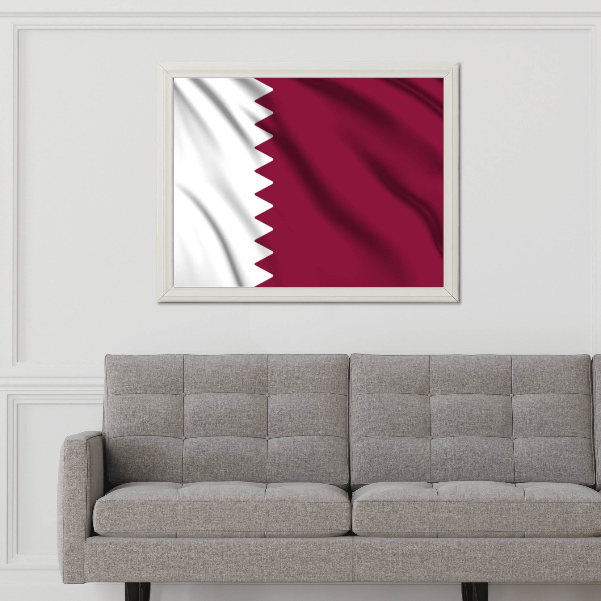 Qatar National Flag Wall Art - beink online art store