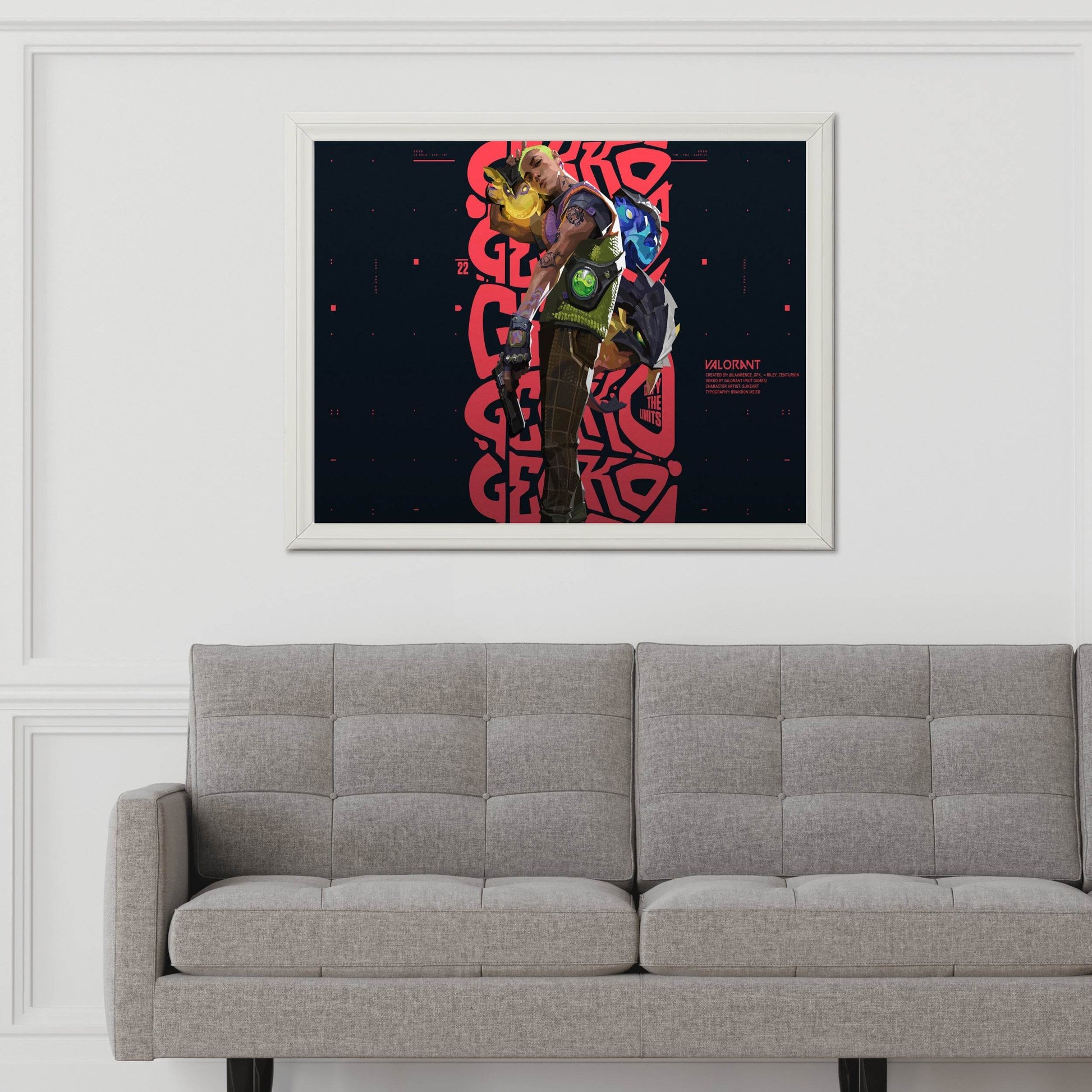 Gekko Valorent Gaming Wall Art - beink online art store