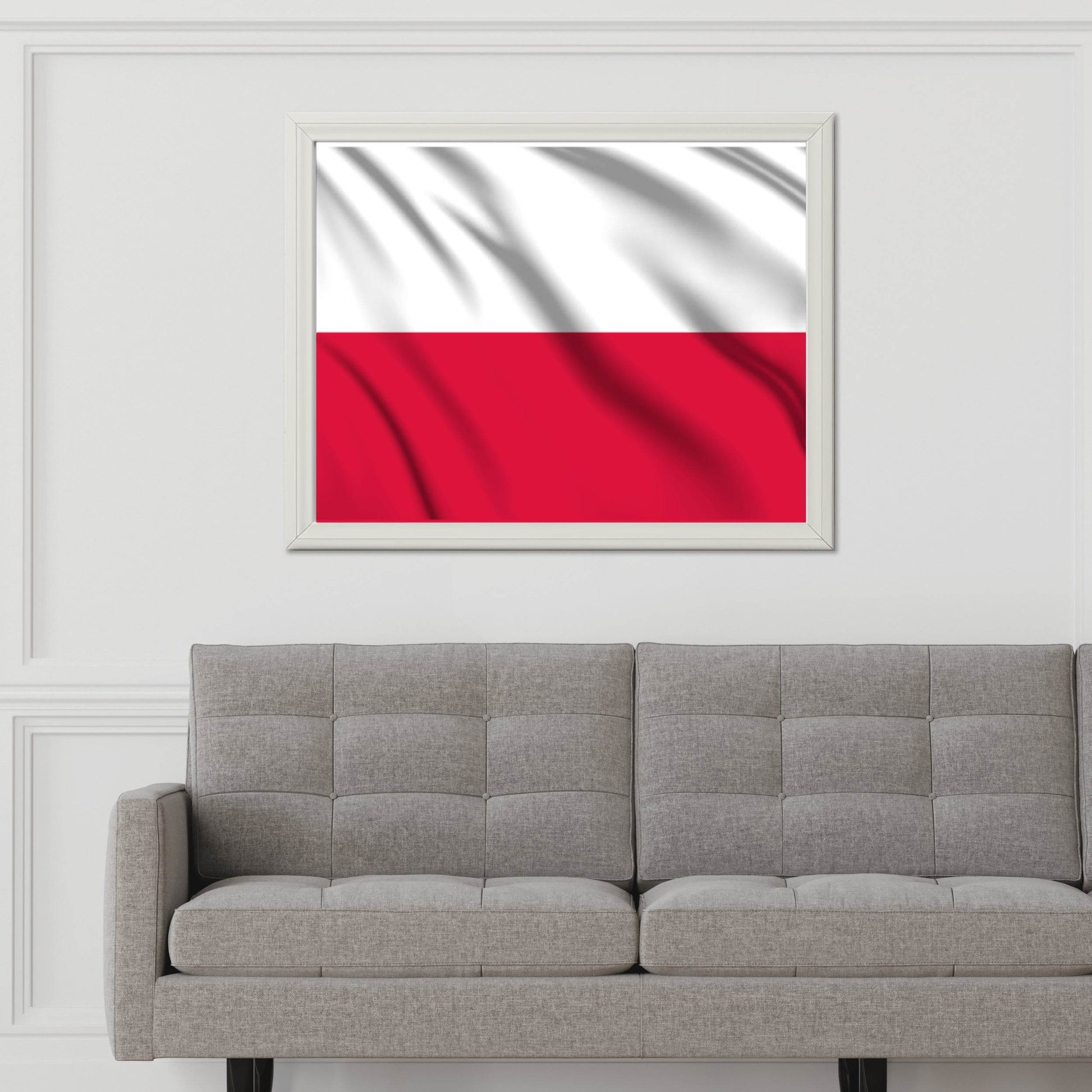 Poland National Flag Wall Art - beink online art store