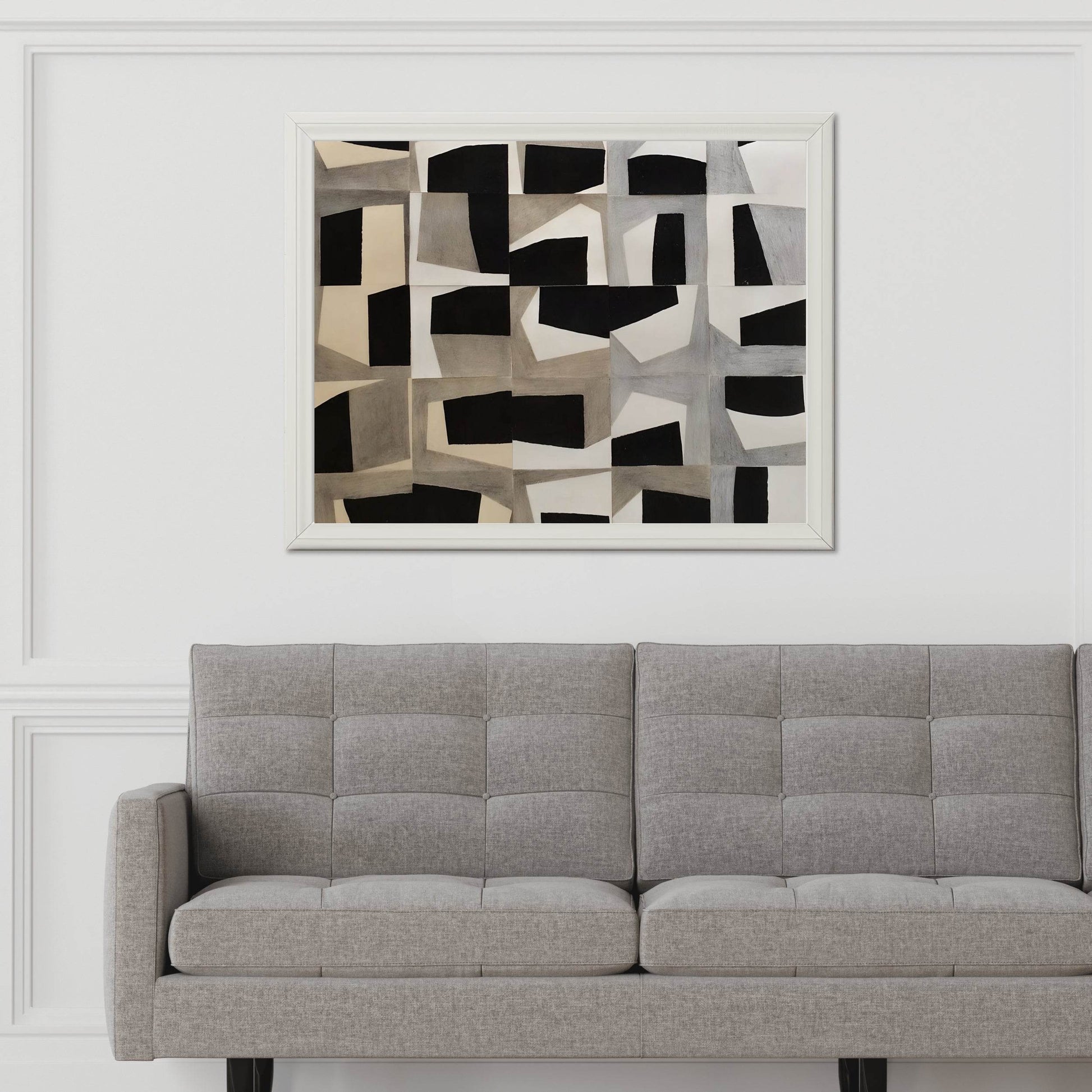 Geometric Grid Modern Wall Art - beink online art store