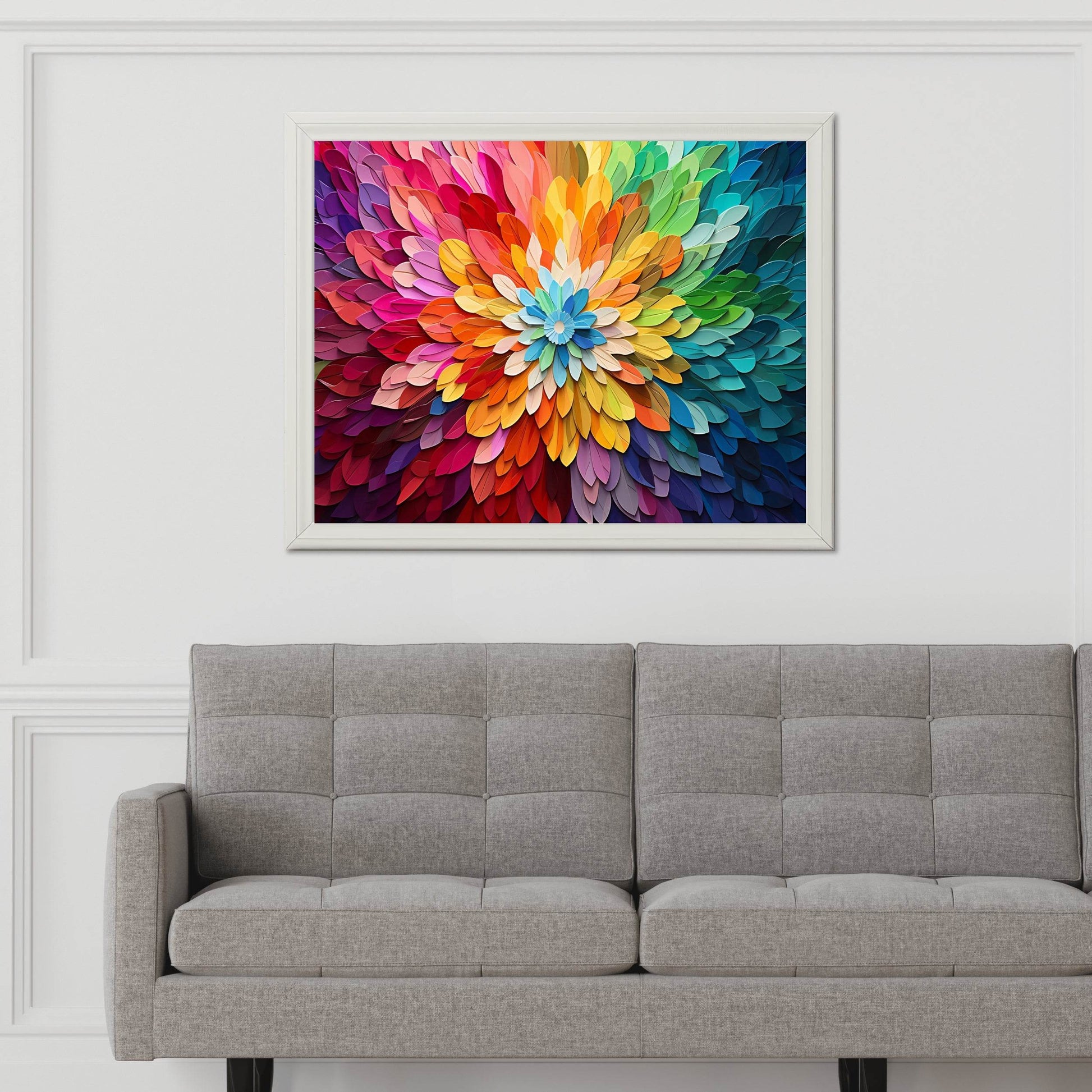 Oil Painting Of Colored Petals - beink online art store