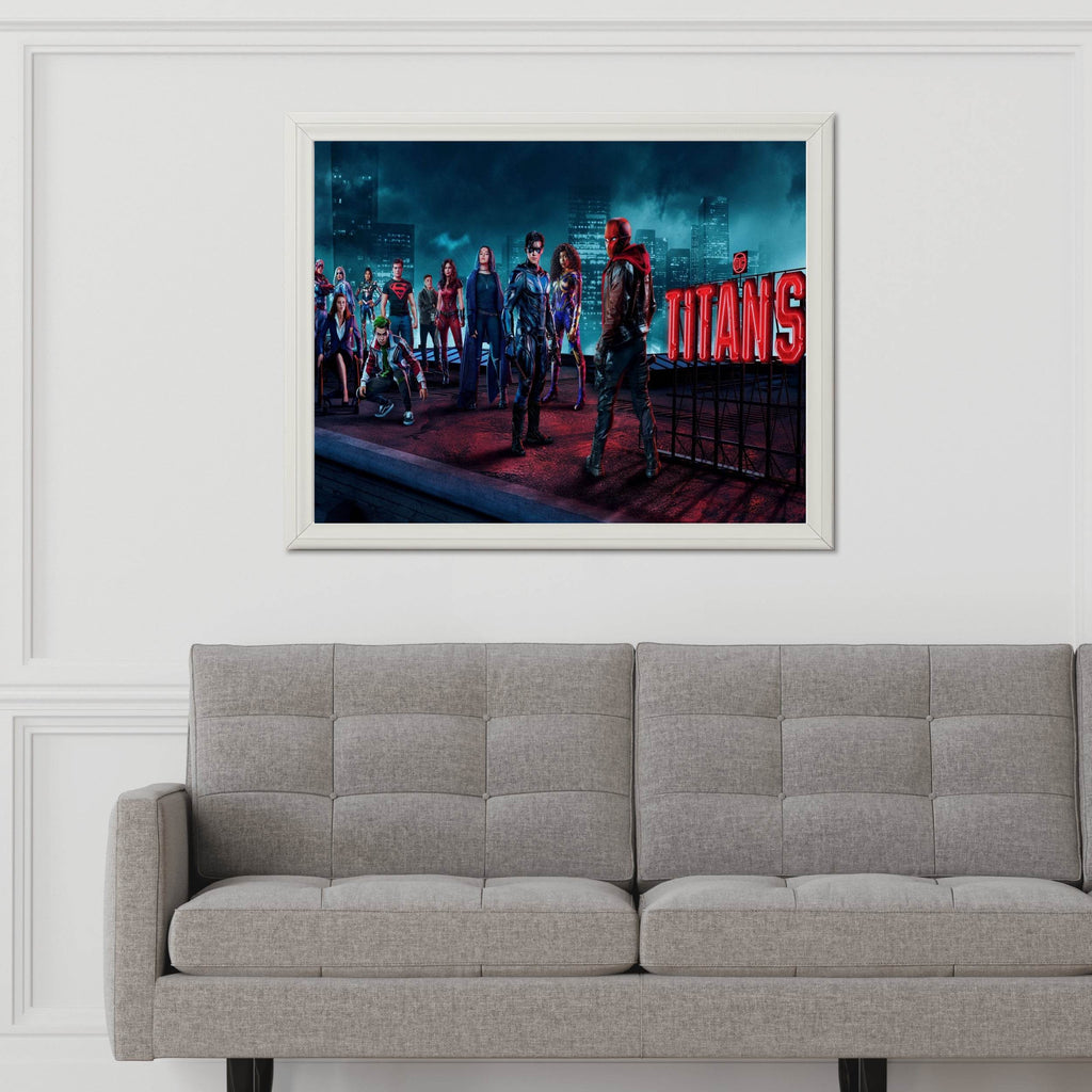 Titans Superhero On the Roof Wall Art - beink online art store