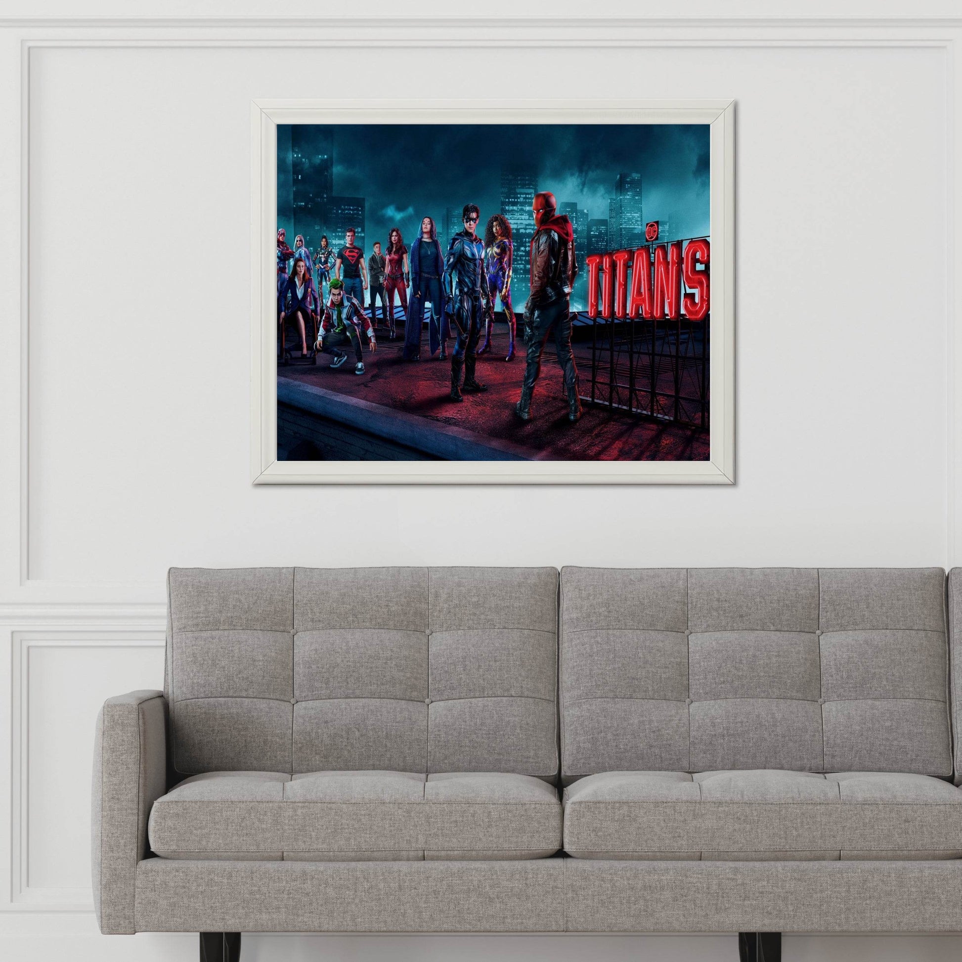 Titans Superhero On the Roof Wall Art - beink online art store
