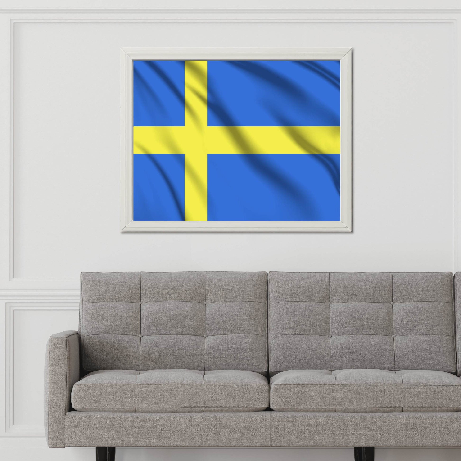 Sweden National Flag Wall Art - beink online art store