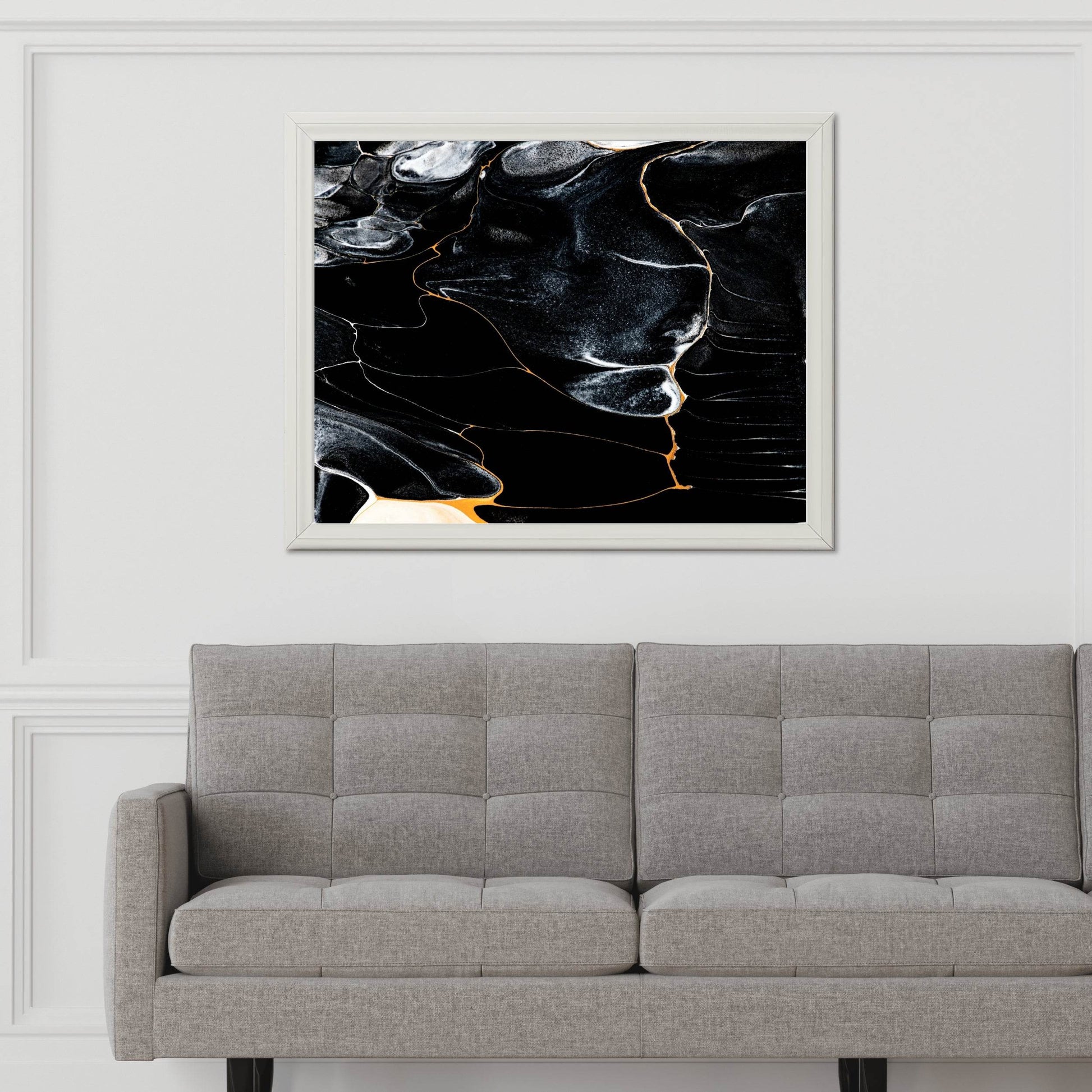 Black Granite Abstract Wall Art - beink online art store