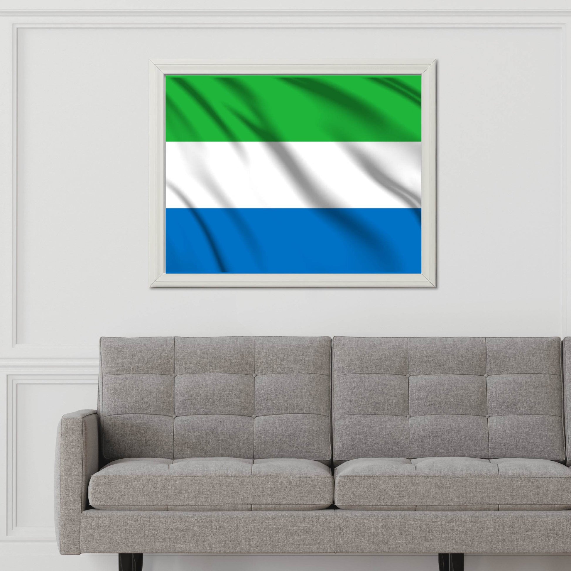 Sierra Leone National Flag Wall Art - beink online art store