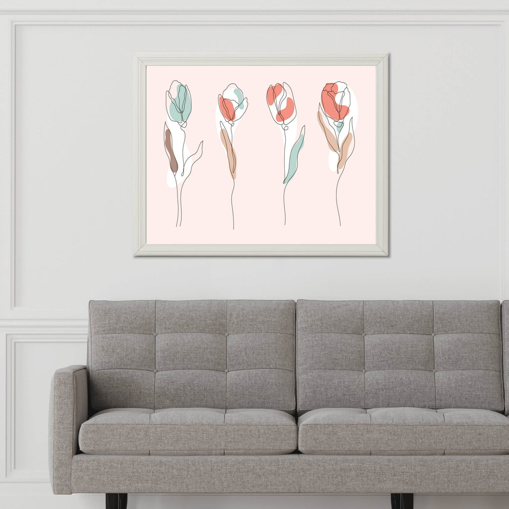 Bouquet of Miniature Roses Wall Art - beink online art store