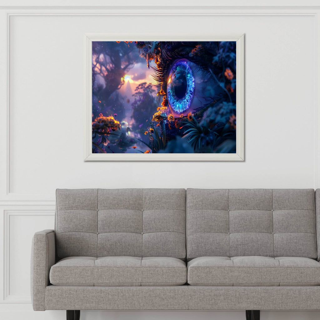 Fantasy Purple Eye 3D Digital Art - beink online art store