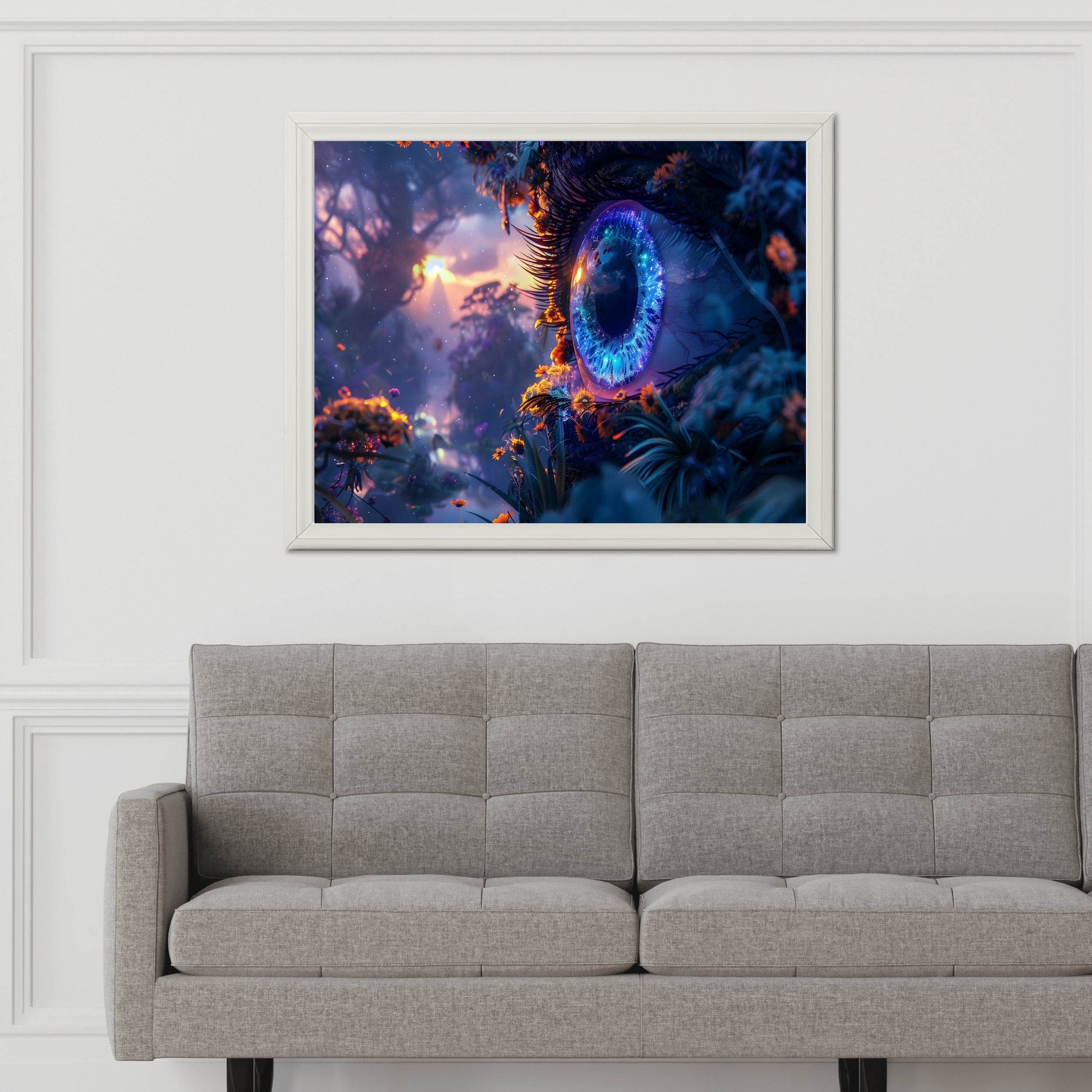 Fantasy Purple Eye 3D Digital Art - beink online art store