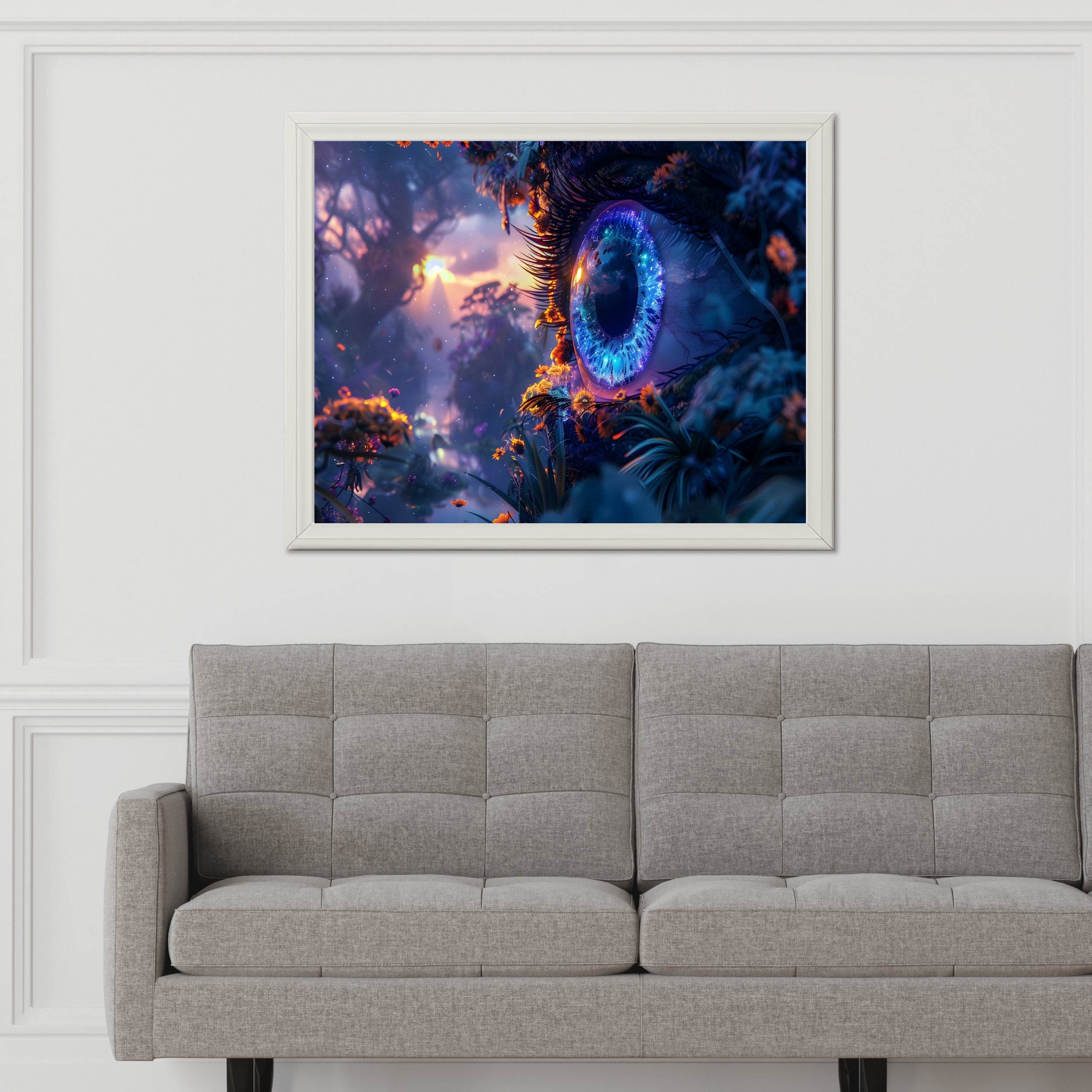 Fantasy Purple Eye 3D Digital Art - beink online art store