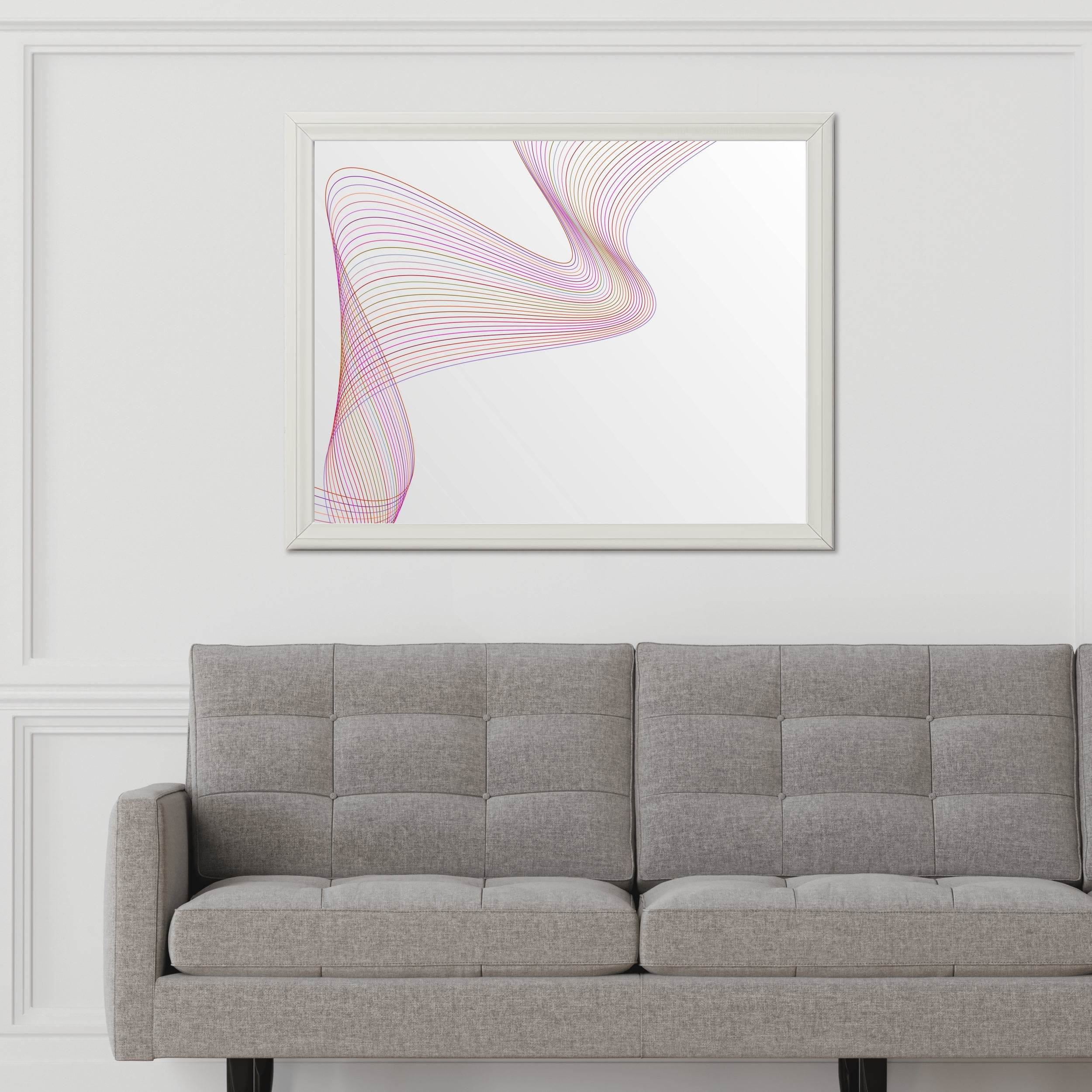 Technology Line Wave Abstract Wall Art - beink online art store
