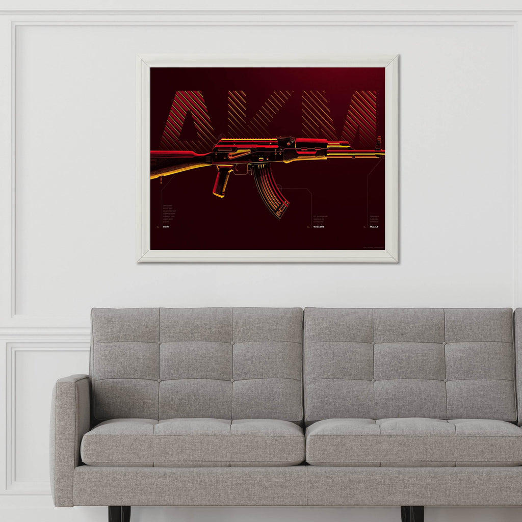 AKM custom Assault Rifle Gaming Wall Art - beink online art store