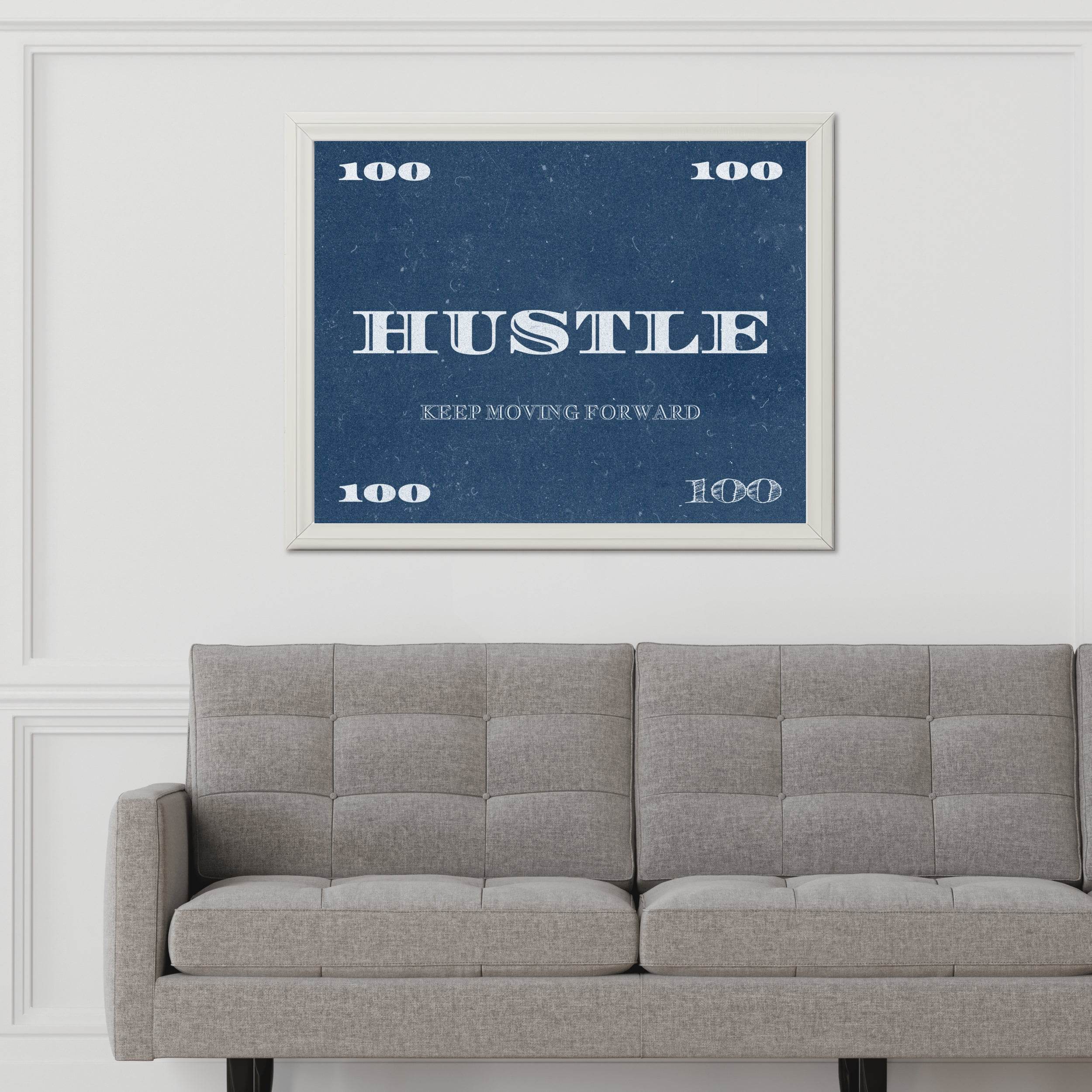 Hustle Motivational Wall Art - beink online art store